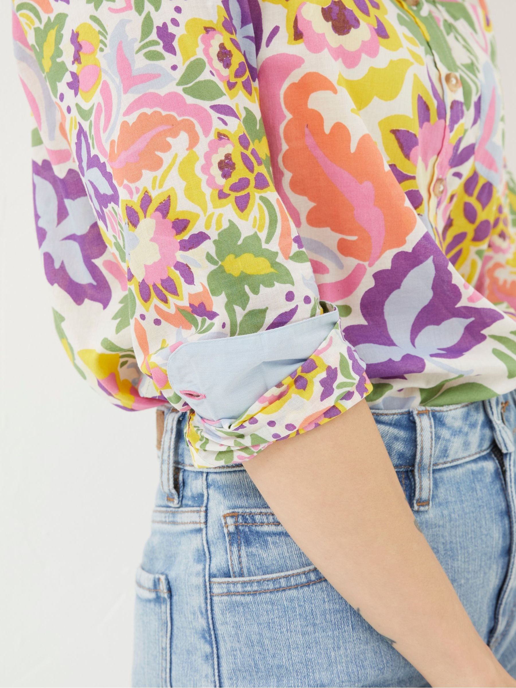Pink Art Floral Shirt - Image 3 of 6