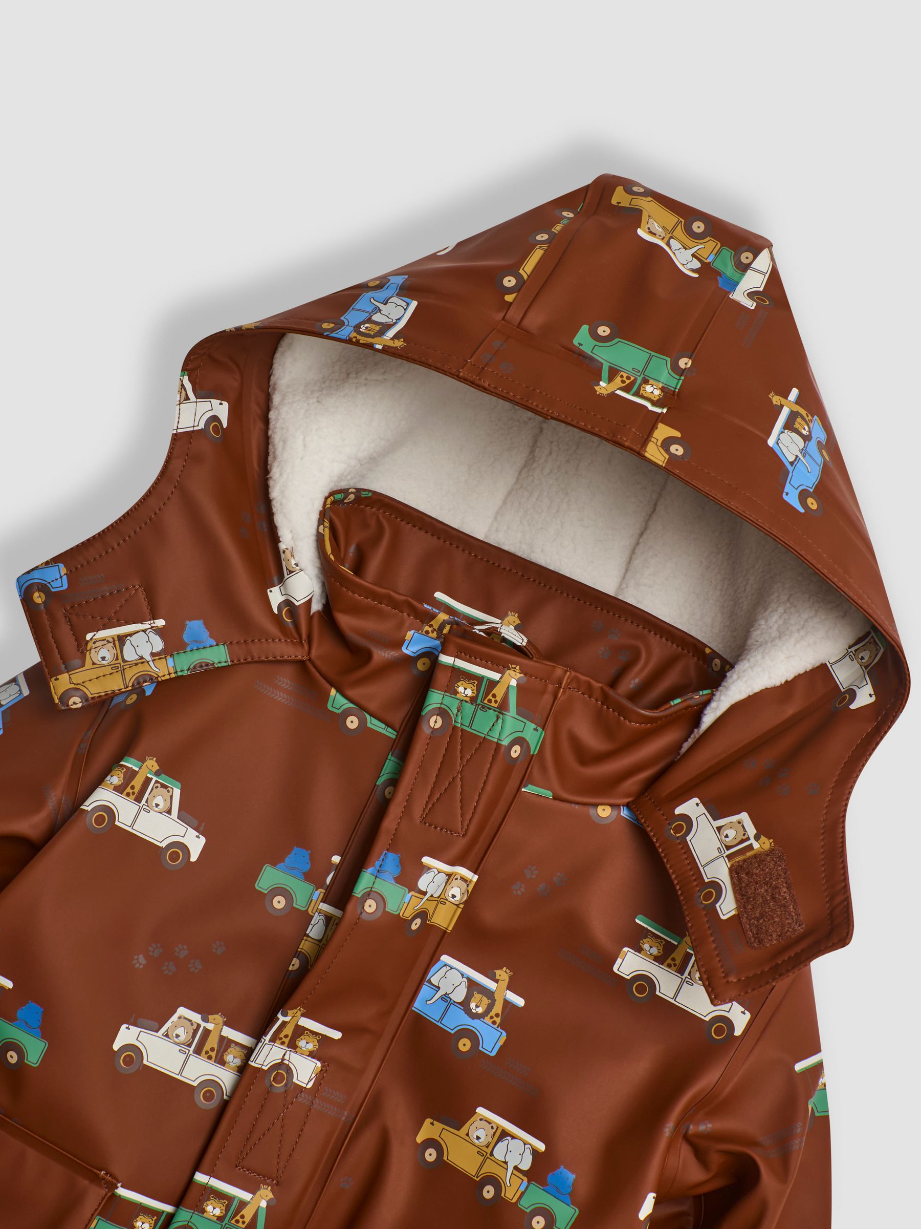Brown Safari Cosy Waterproof Jacket - Image 3 of 3