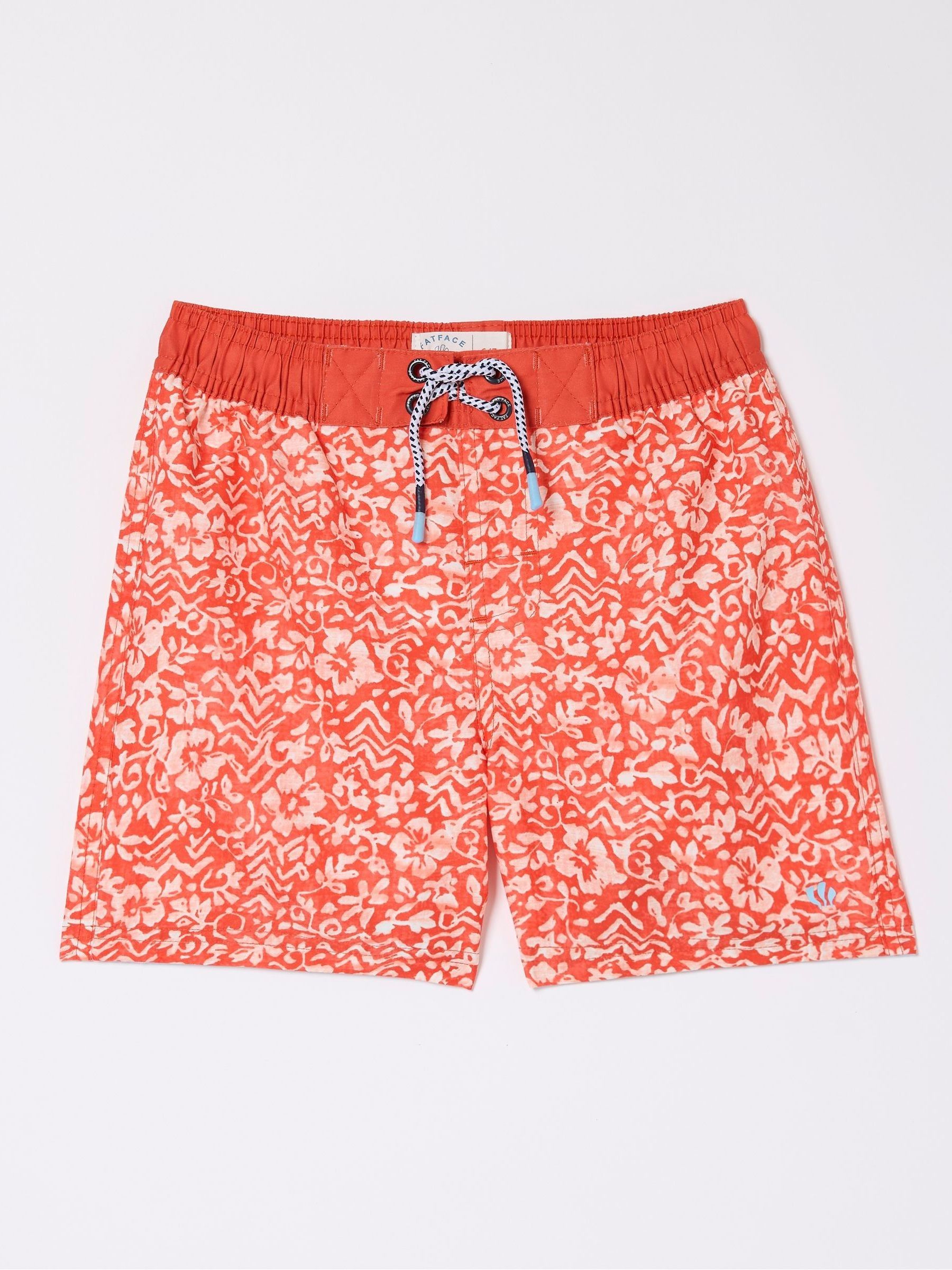Orange Pattern Swim Shorts - Image 4 of 4