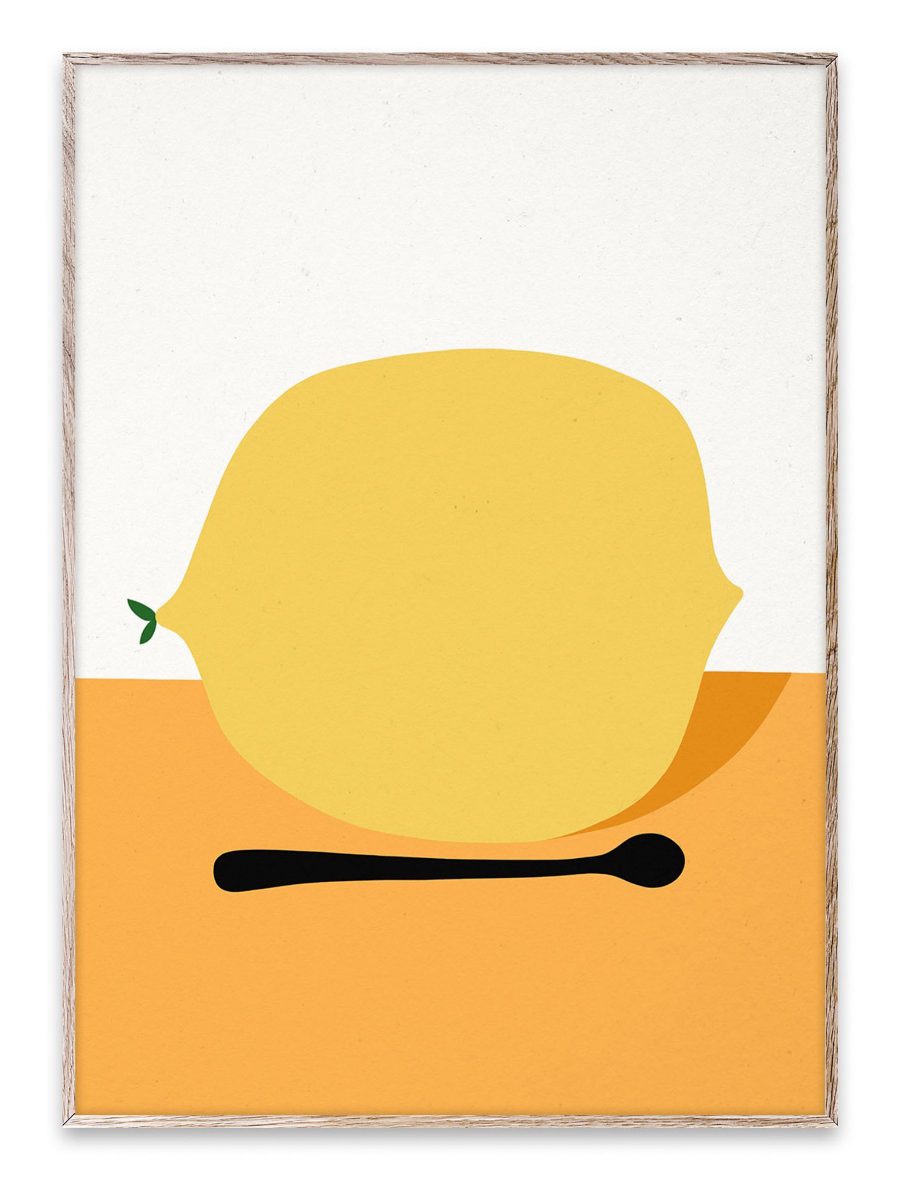 Paper Collective Yellow Citron Framed Wall Art Print in Natural Oak Frame - Image 3 of 3