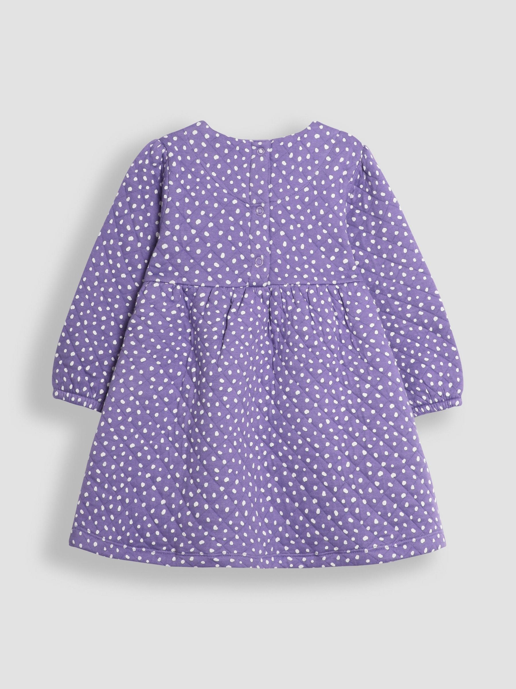 Lilac Unicorn Appliqué Pocket Quilted Dress - Image 2 of 3