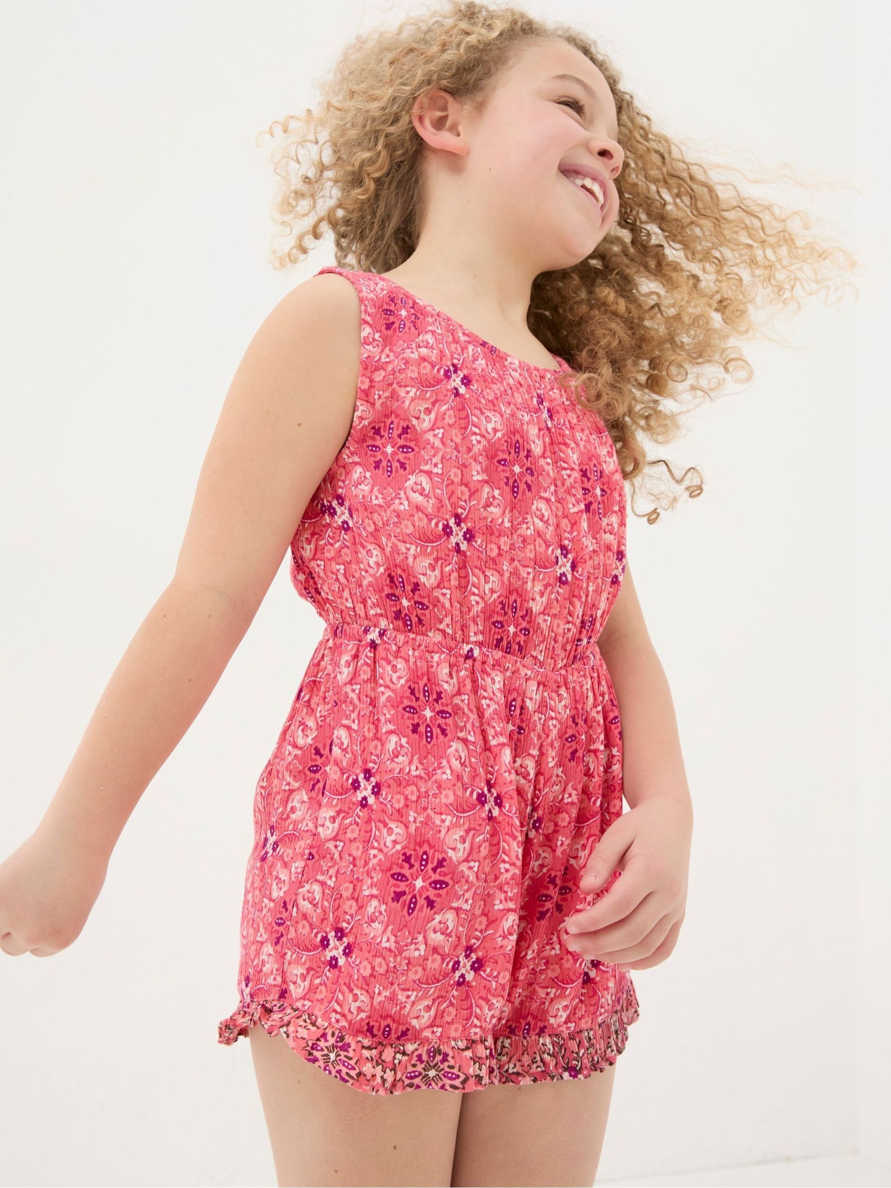 Amelia Pink Geo Playsuit - Image 2 of 5 Amelia Pink Geo Playsuit - Image 2 of 5