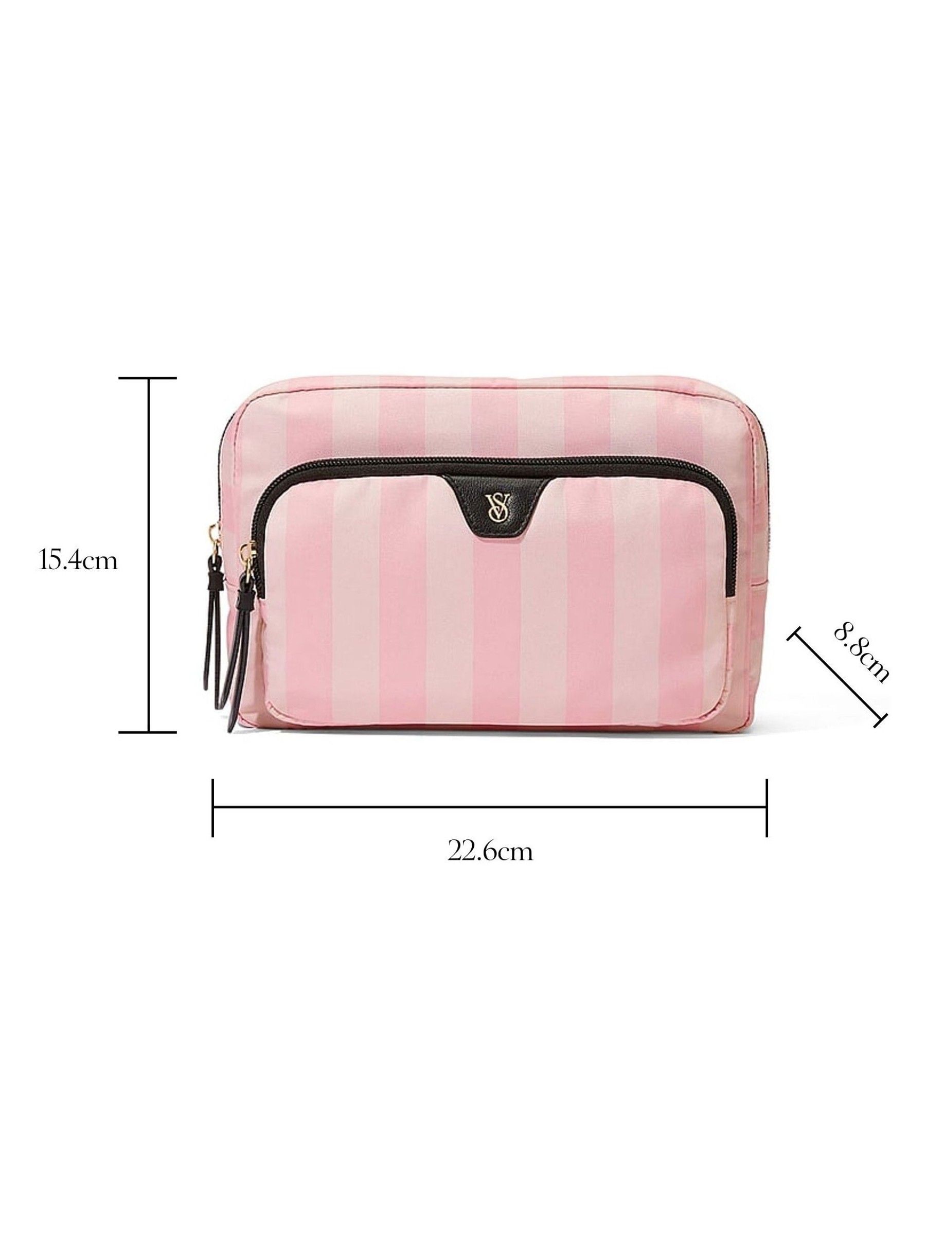 Iconic Stripe Pink Makeup Bag - Image 3 of 3
