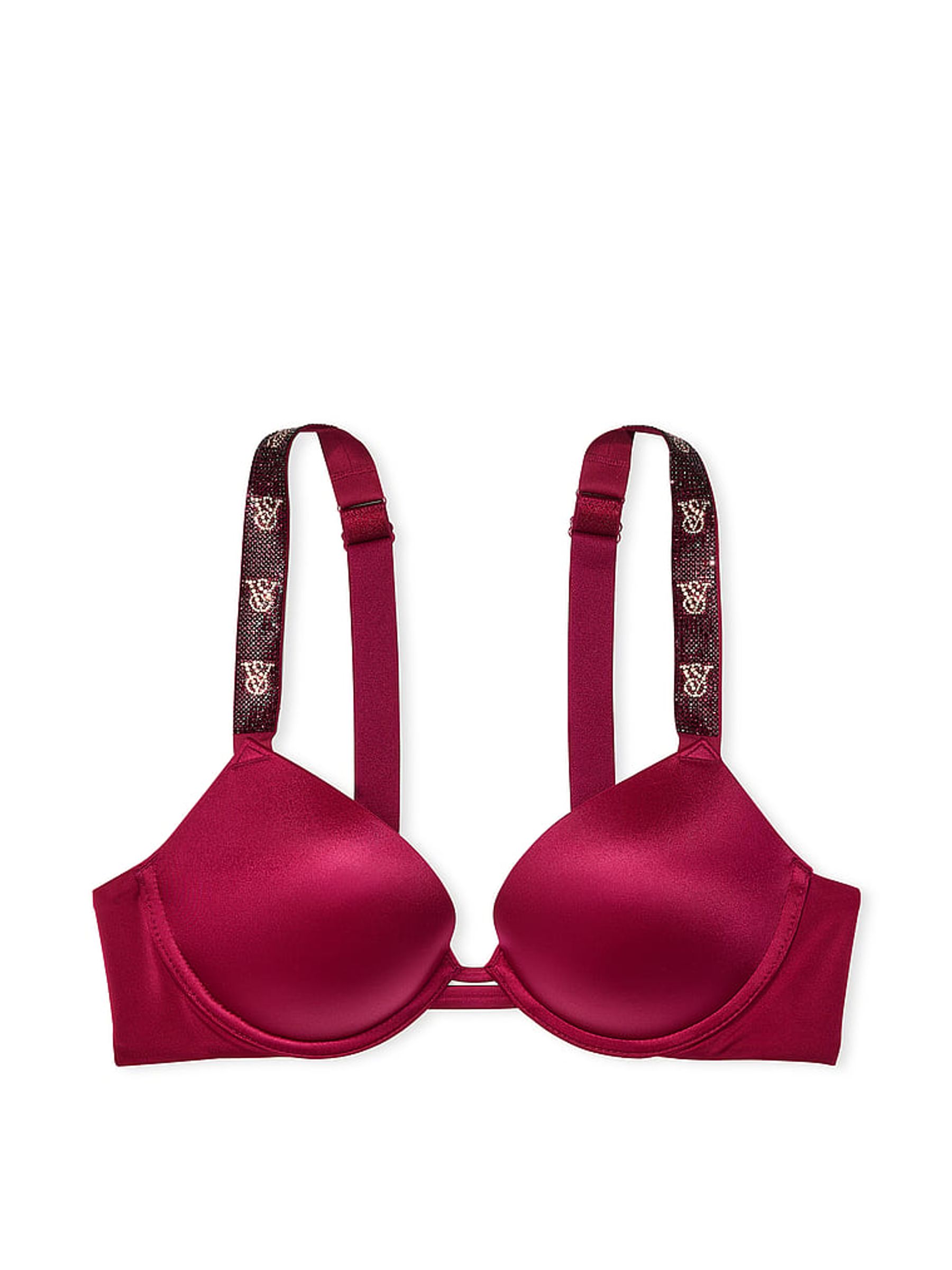 Campari Red Push Up Shine Strap Bra - Image 3 of 3