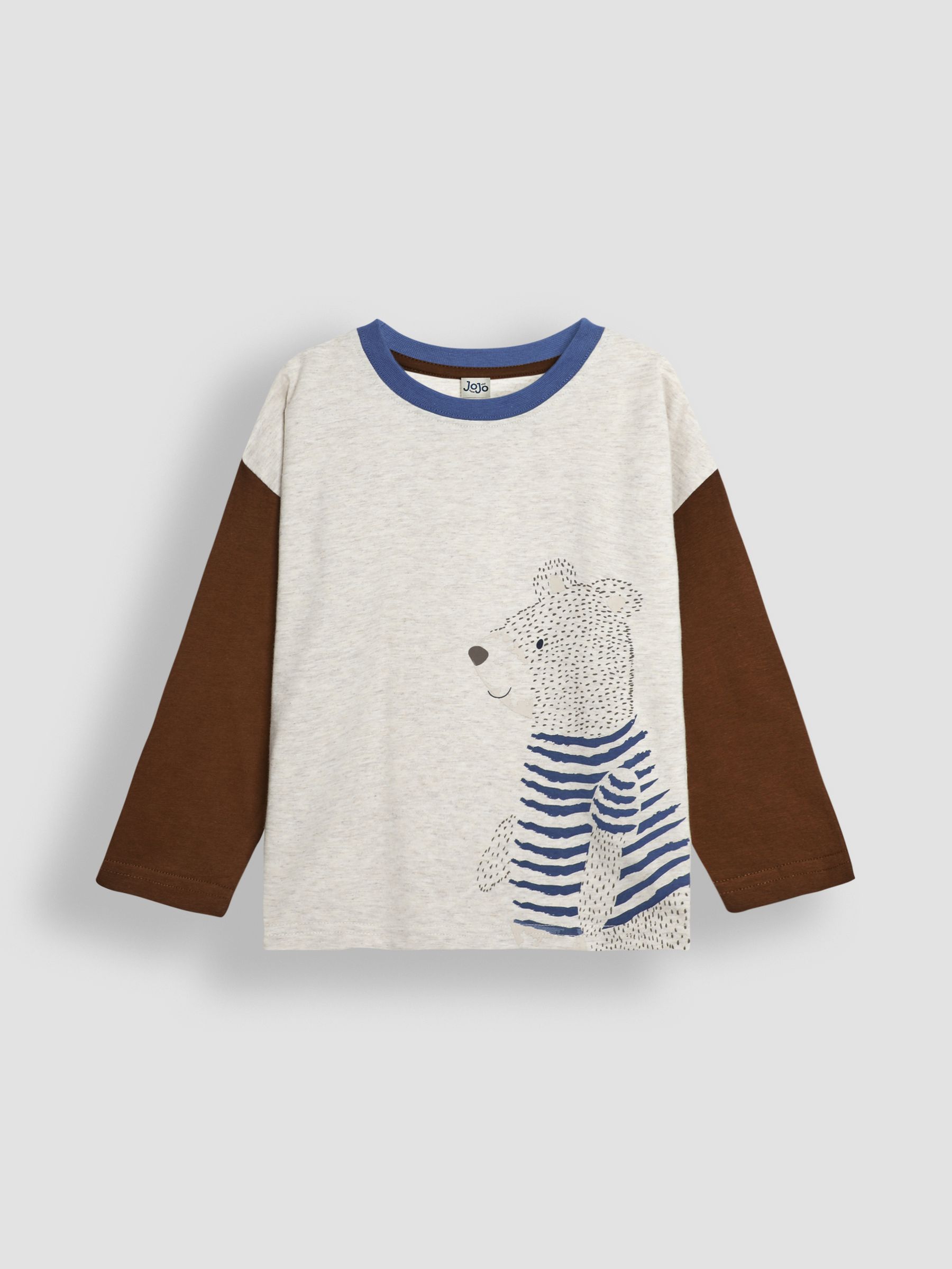 Natural Bear Colour Block Printed Top - Image 4 of 4