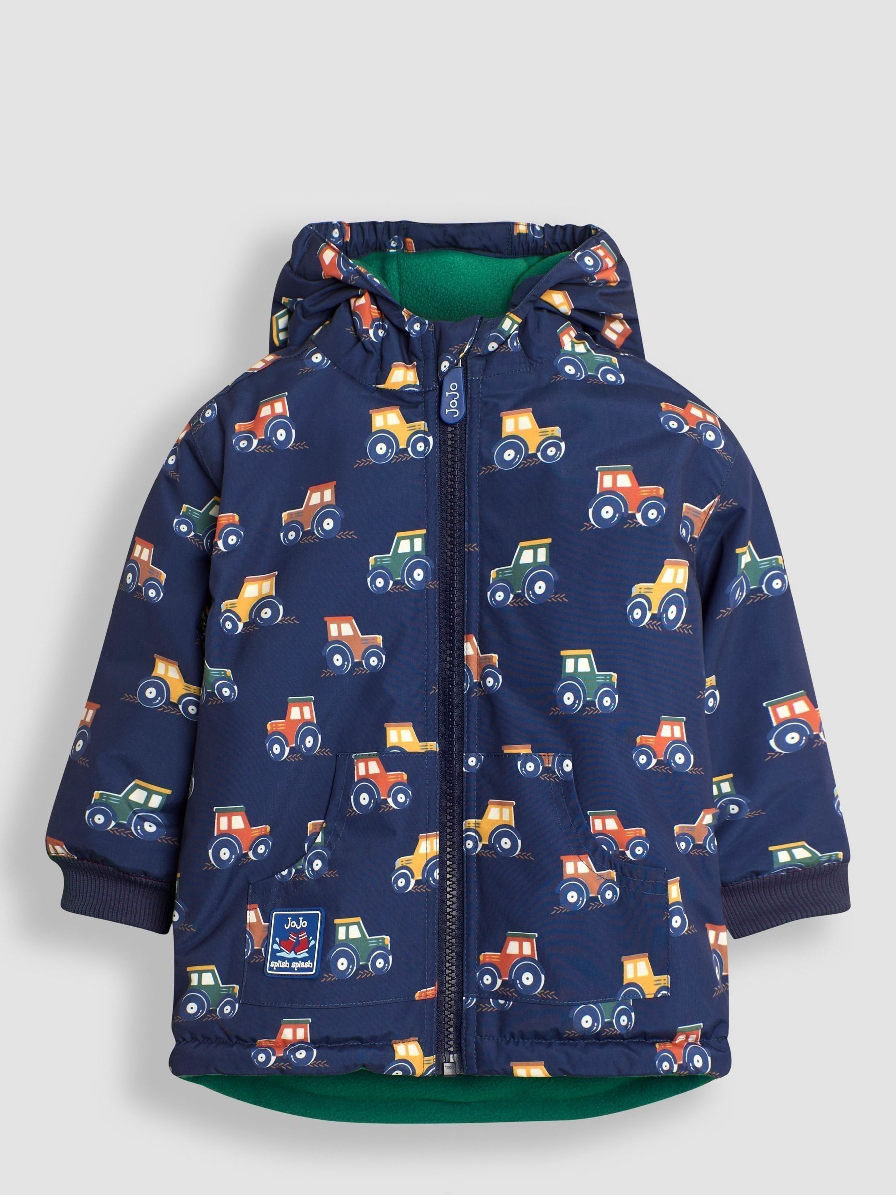 Navy Blue Tractor Fleece Lined Jacket - Image 4 of 6