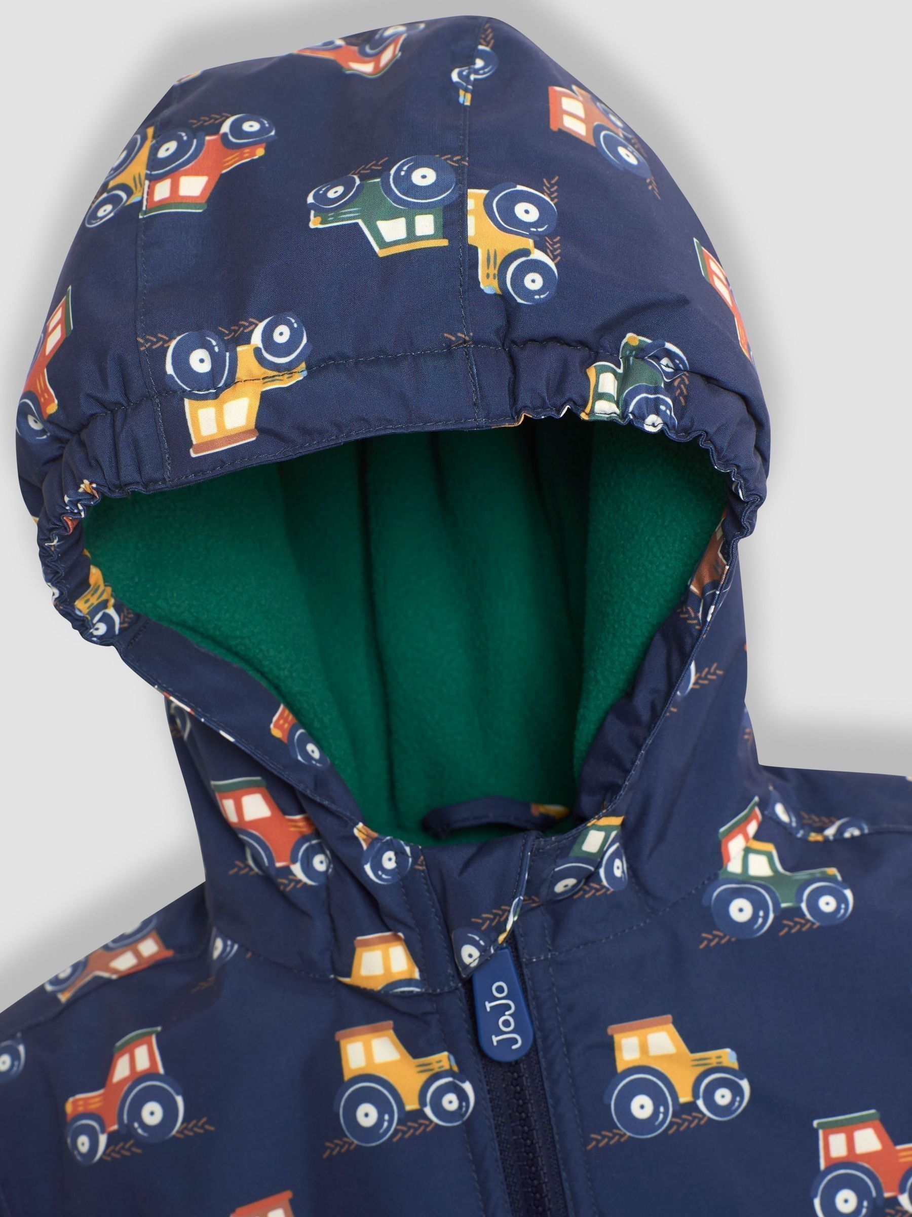 Navy Blue Tractor Fleece Lined Jacket - Image 6 of 6