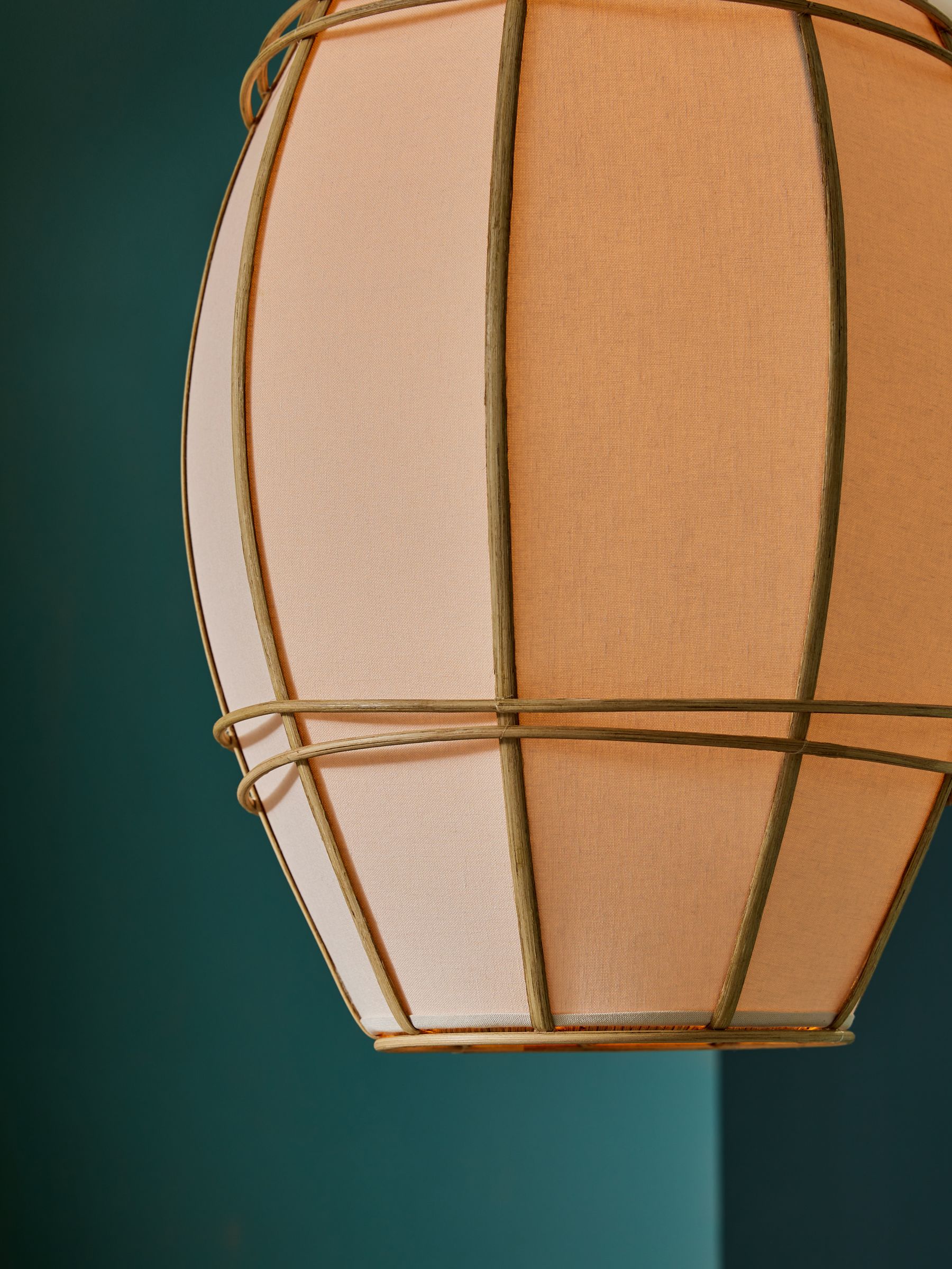 Oval Judah Pendant Light in Cream - Image 3 of 5