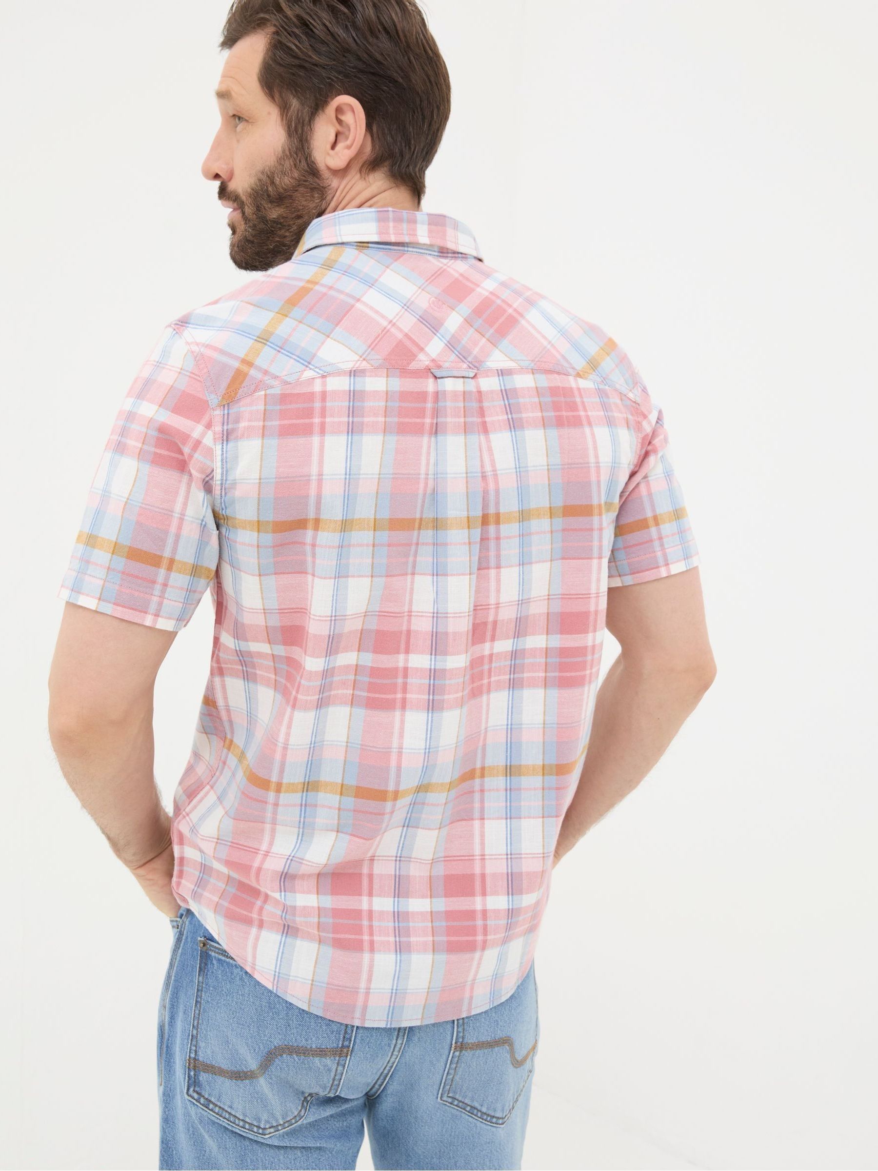Pink Short Sleeve Baston Check Shirt - Image 2 of 5