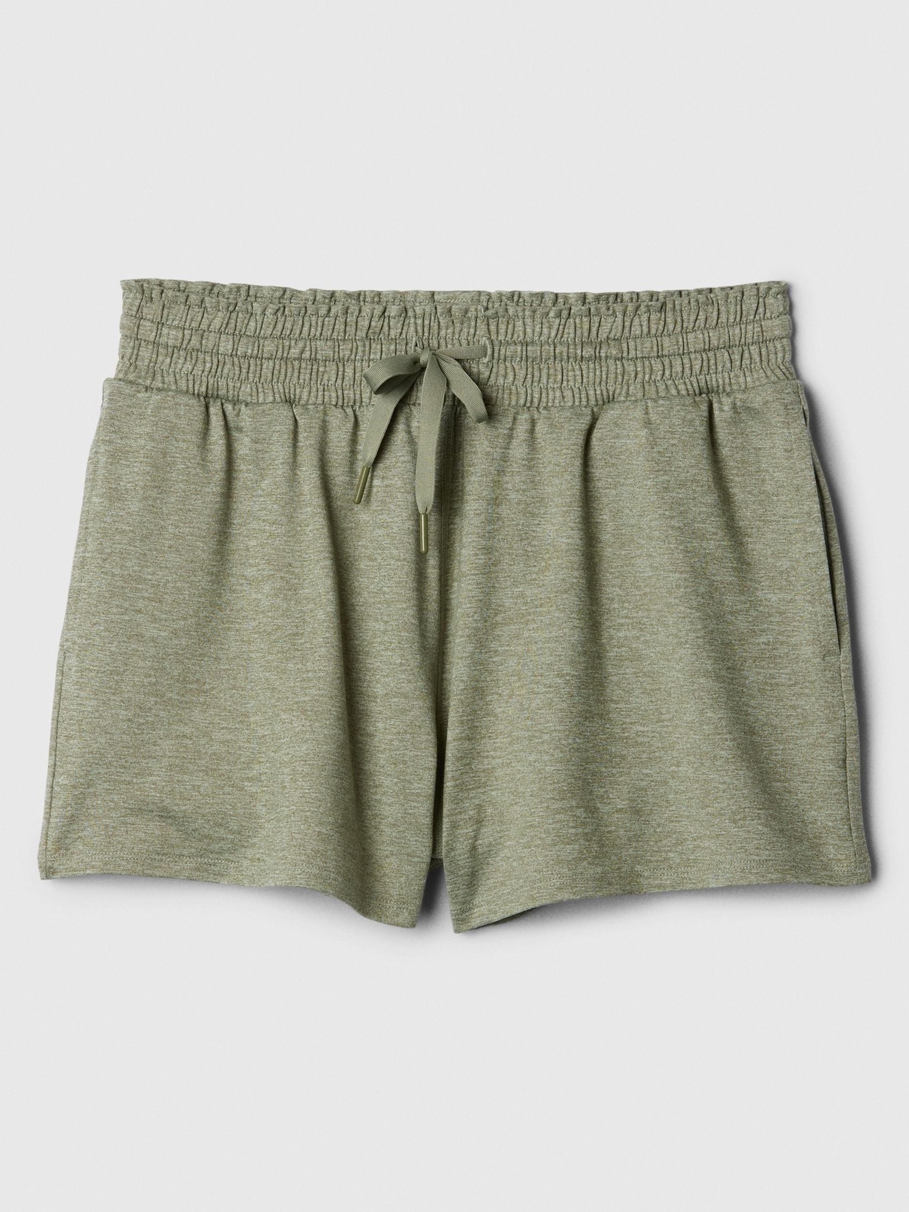 Green Brushed Jersey Shorts - Image 5 of 7