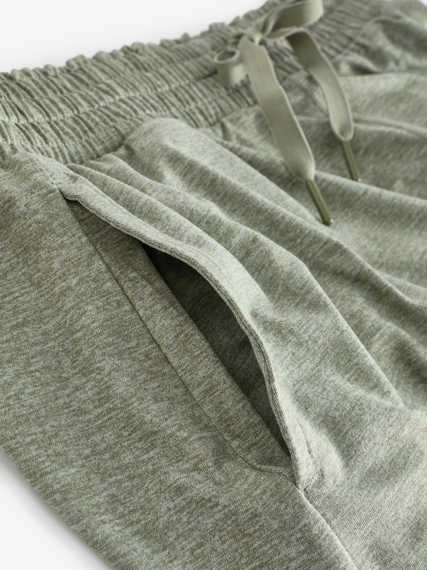 Green Brushed Jersey Shorts - Image 7 of 7