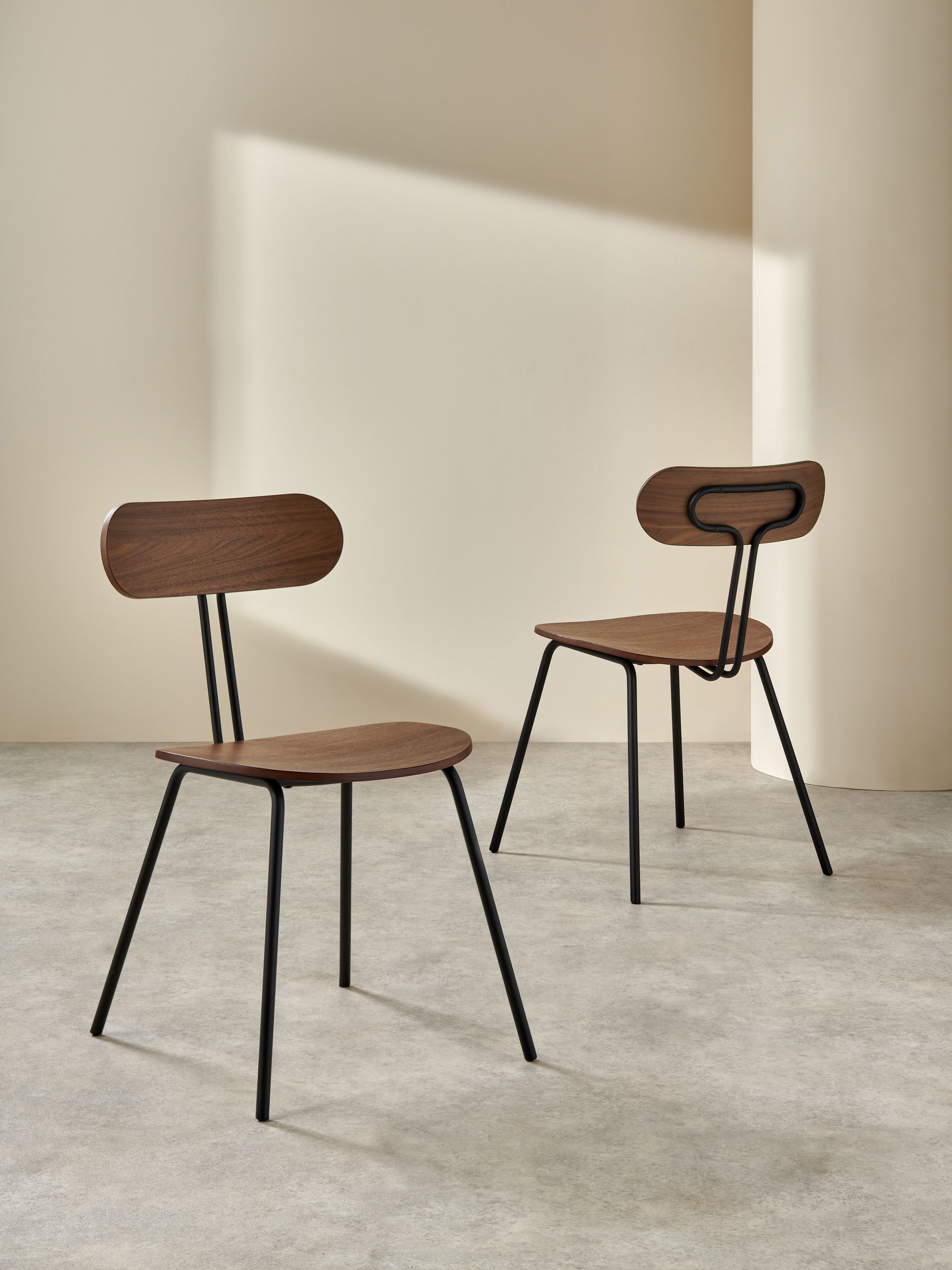 Set of 2 Tambo Dining Chairs in Walnut - Image 3 of 4