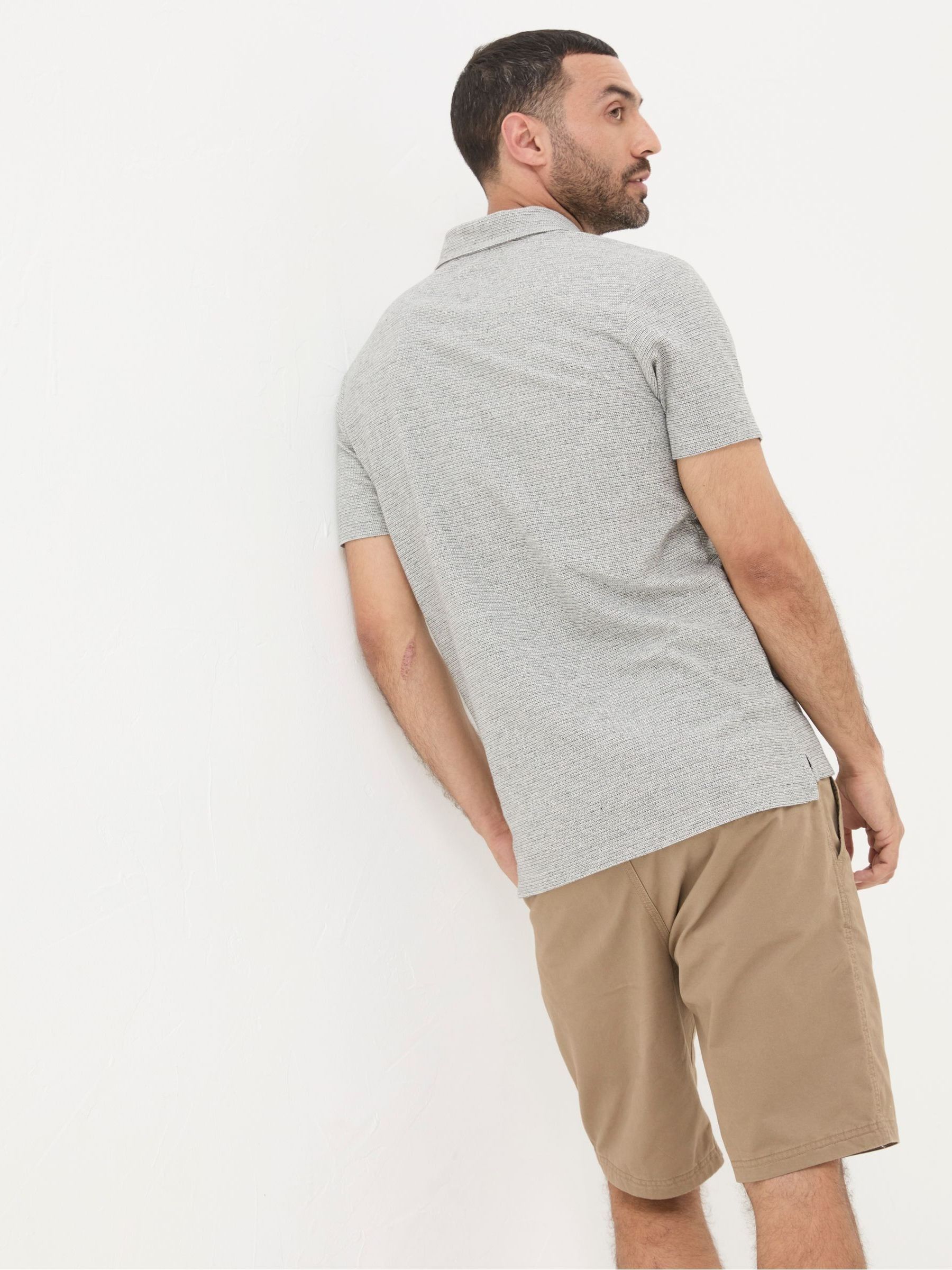 Grey Southwick Textured Polo Shirt - Image 2 of 5