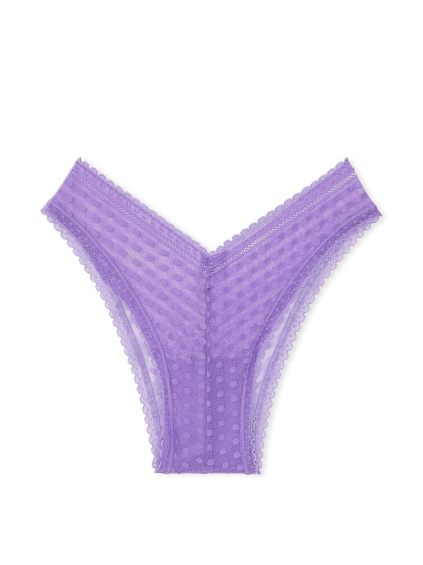 Wysteria Purple Dainty Dot Brazilian Knickers - Image 3 of 3
