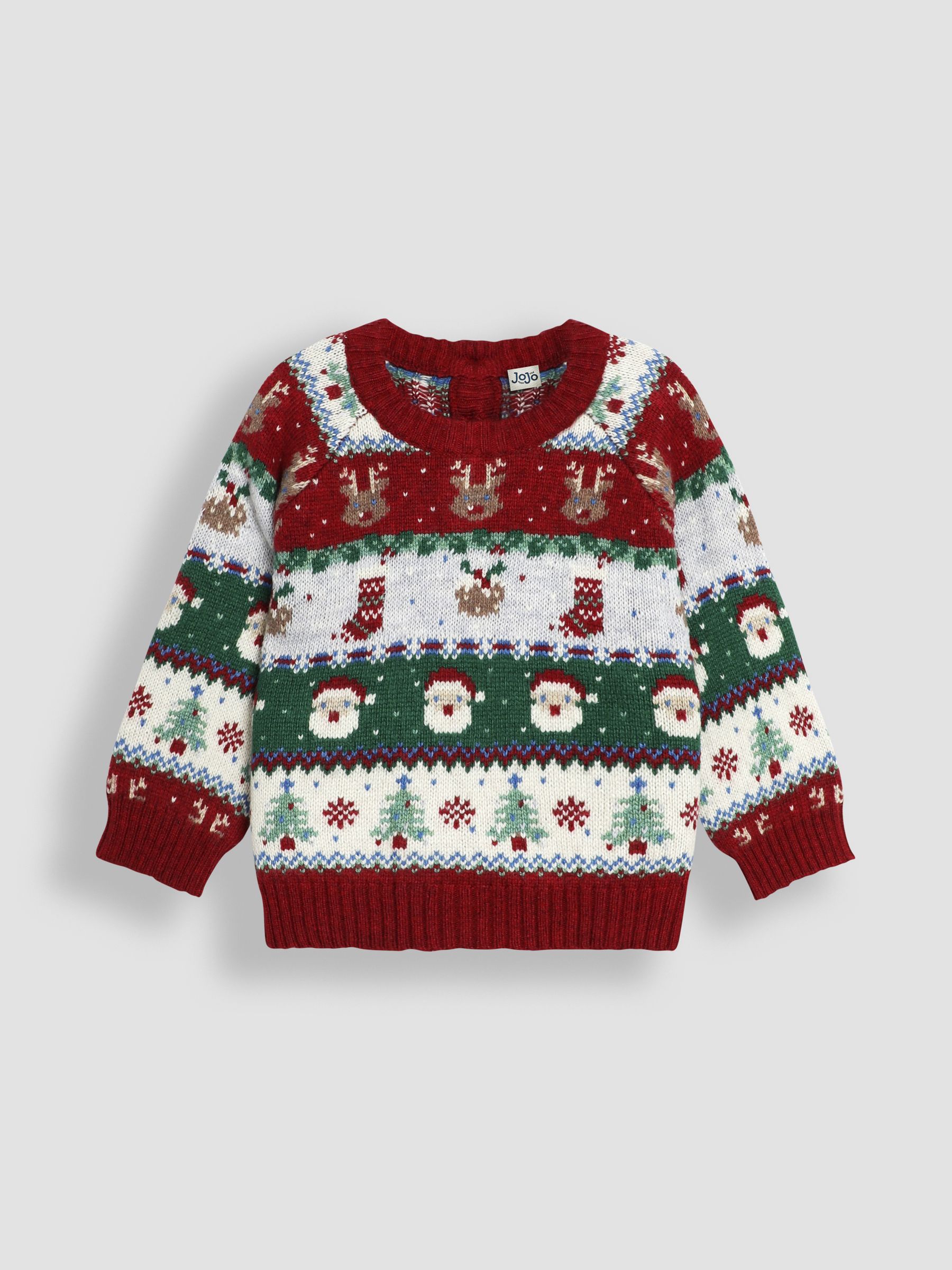 Red Knitted Christmas Festive Friends Fair Isle Jumper - Image 4 of 8