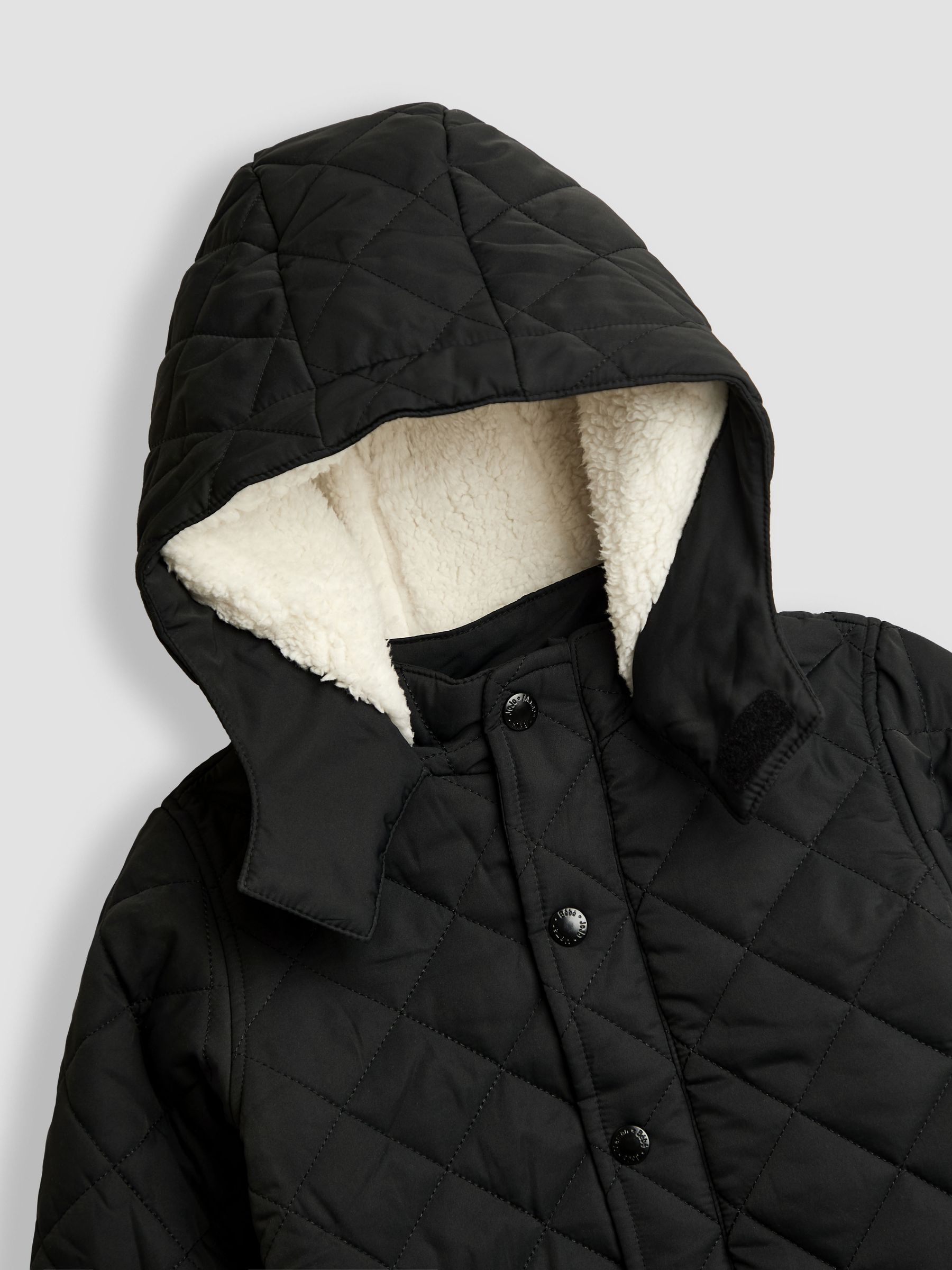 Black Quilted Coat - Image 3 of 3