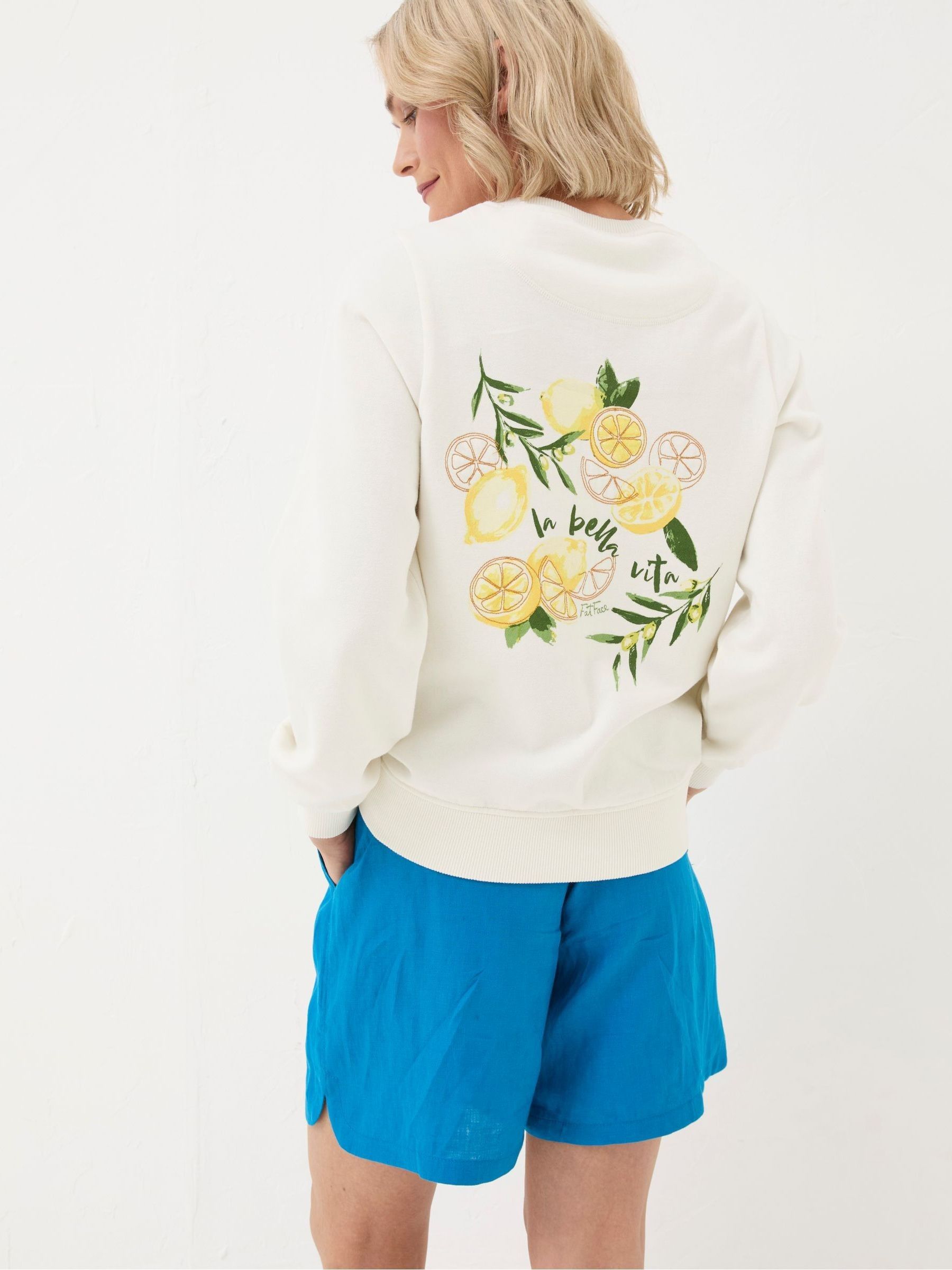 Eve Natural Lemons Crew Sweatshirt - Image 2 of 6