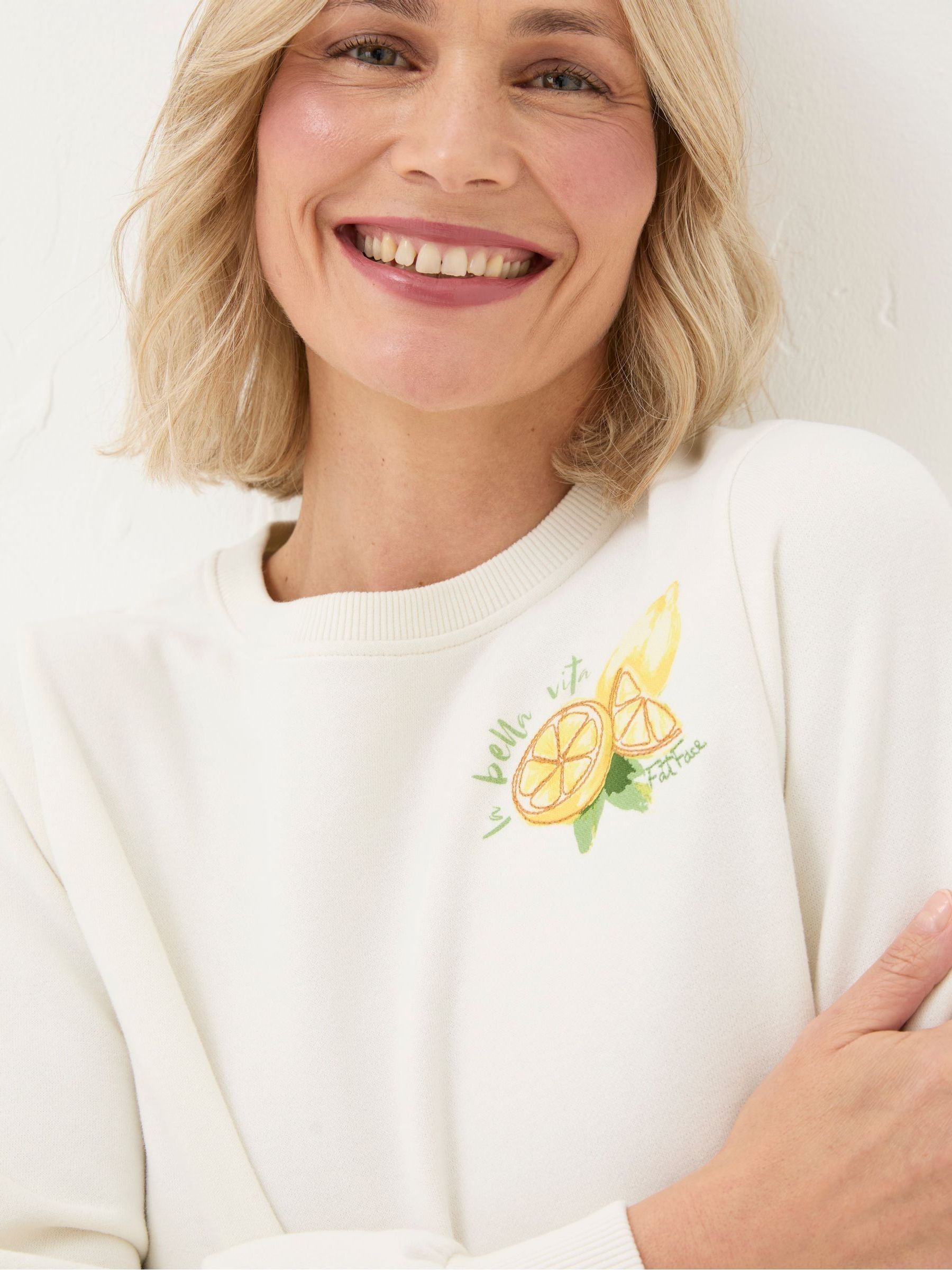 Eve Natural Lemons Crew Sweatshirt - Image 3 of 6