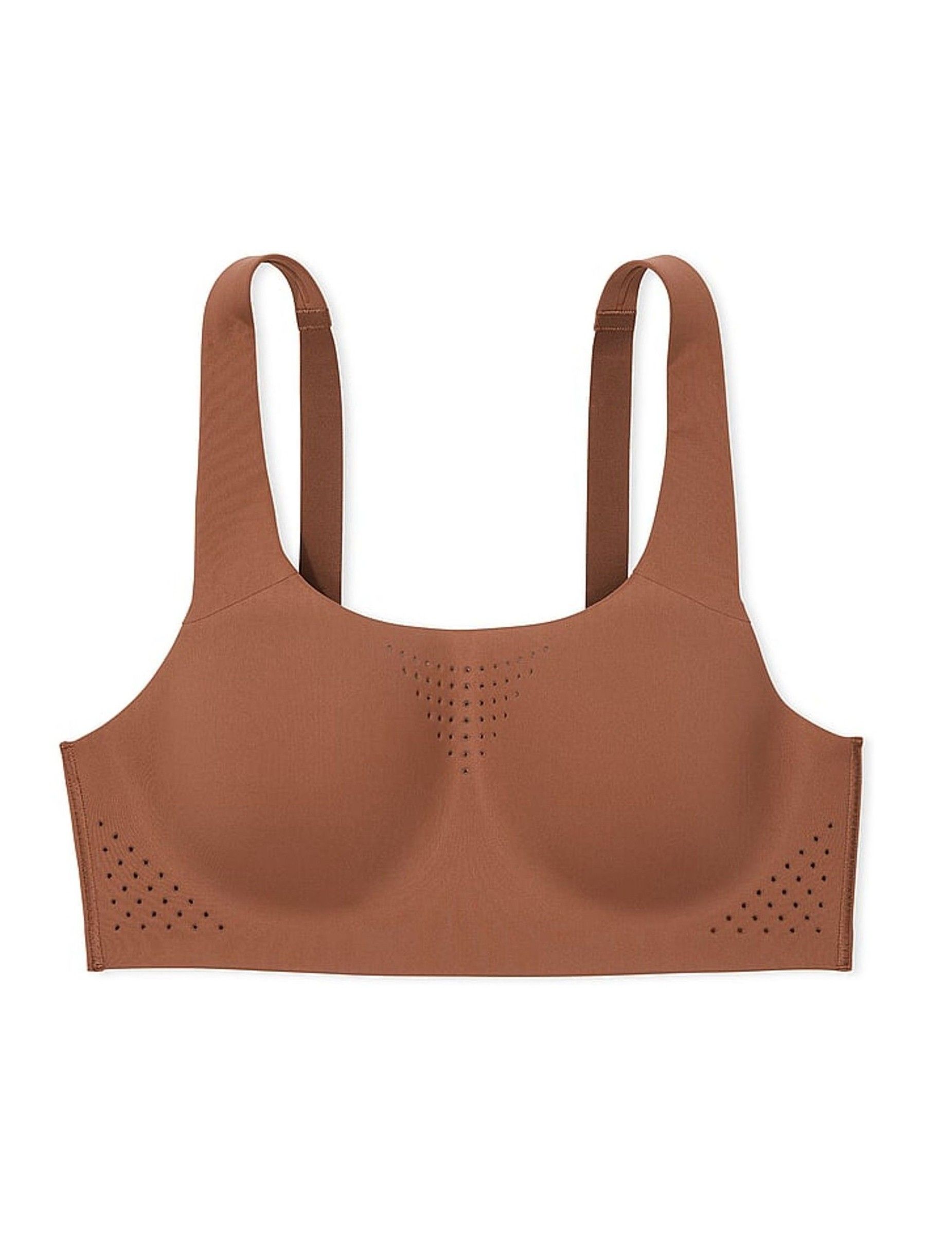 Caramel Brown Back Close Featherweight Max High Support Sports Bra - Image 3 of 4