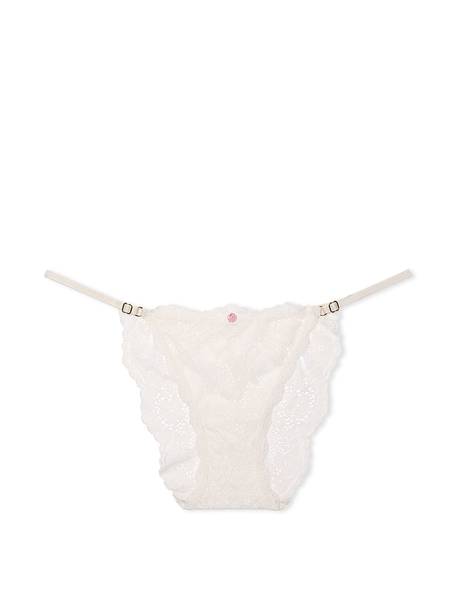 Coconut White Bikini Lace Knickers - Image 3 of 3