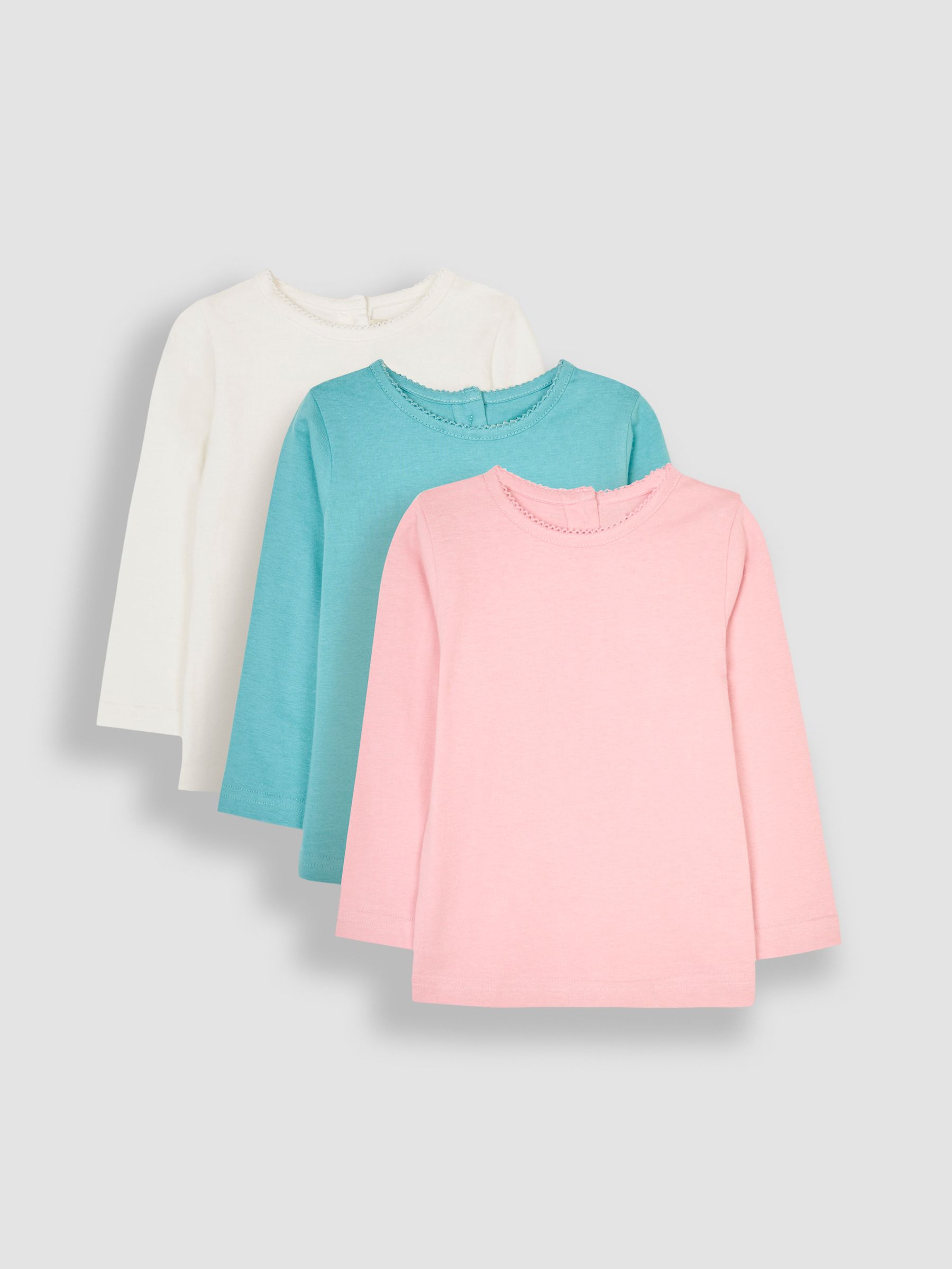 Duck Egg 3-Pack Pretty Round Neck Tops - Image 1 of 7