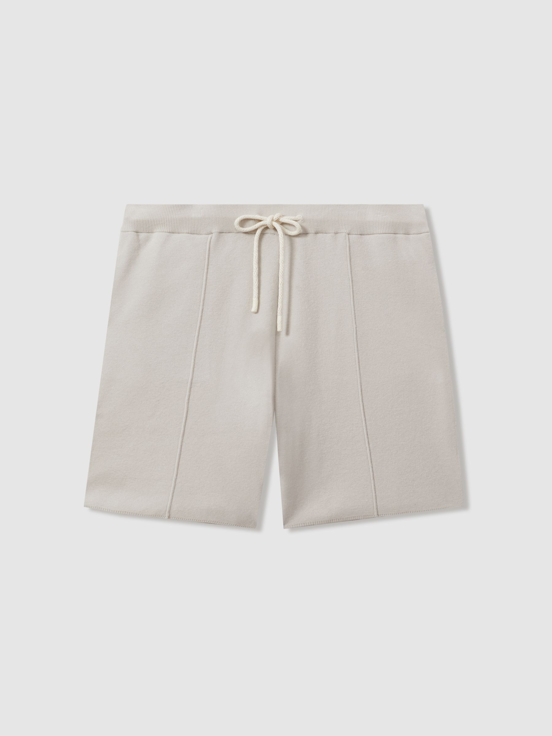 Paige Drawstring Sweat Shorts in Light Grey - Image 1 of 6