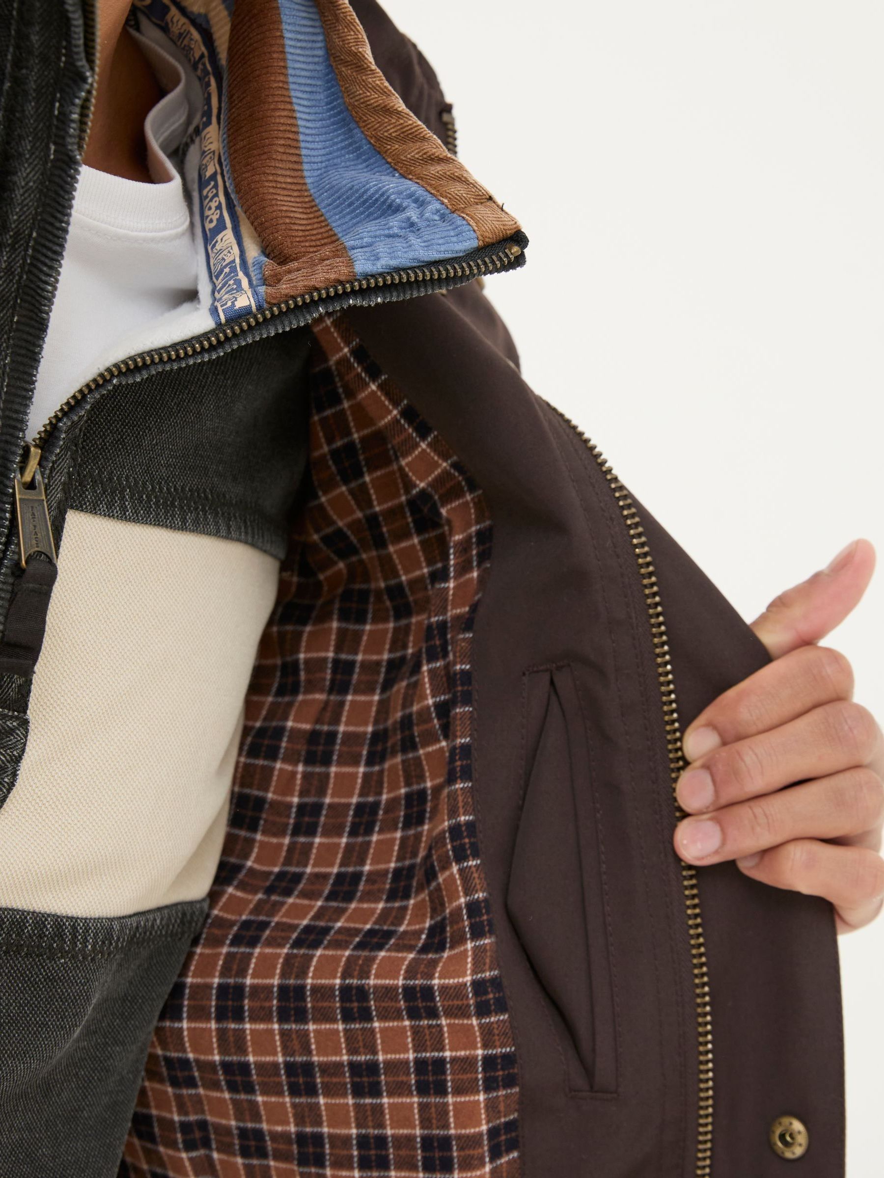 Truro Dark Brown Waterproof Jacket - Image 4 of 7