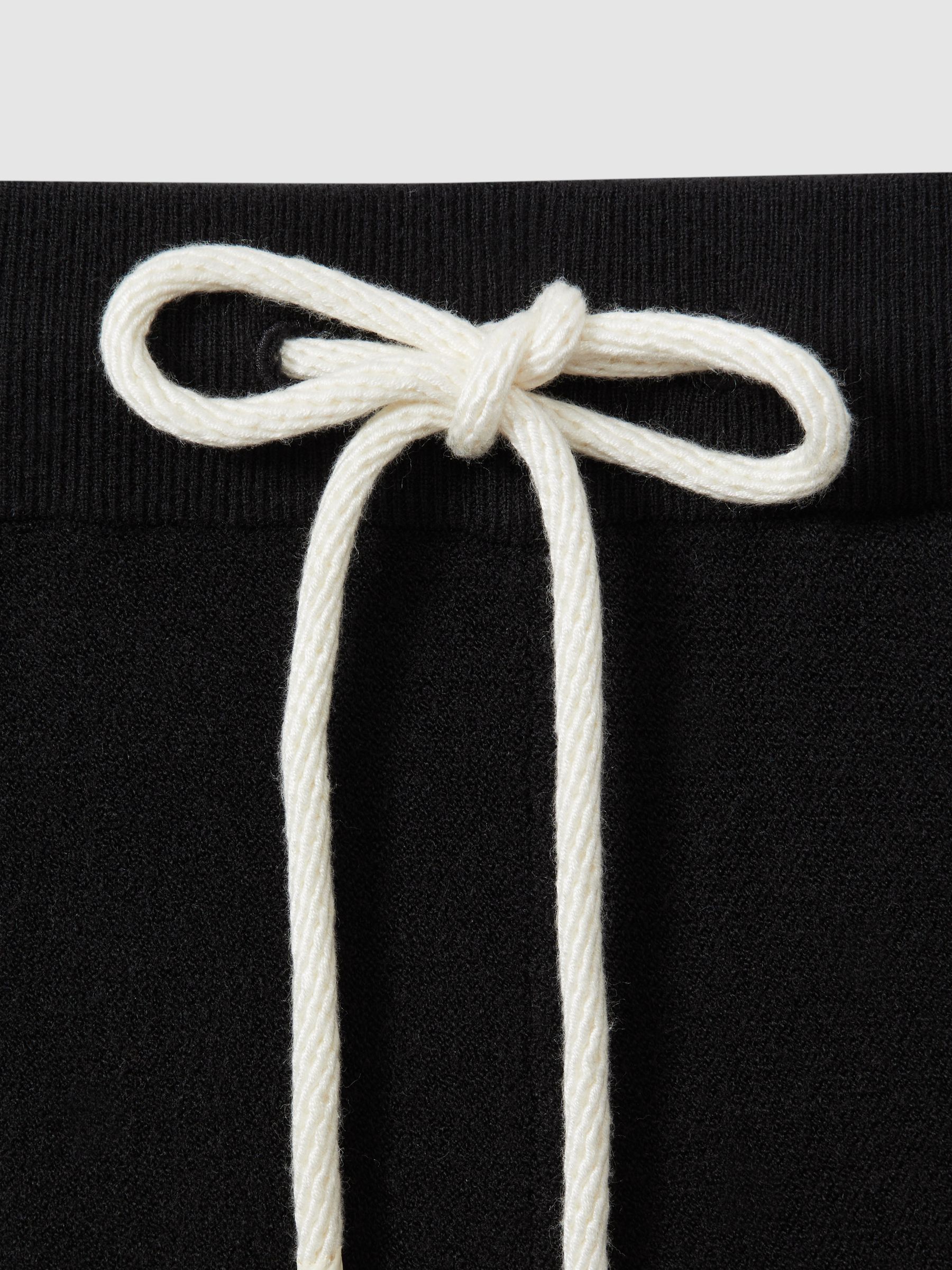 Paige Drawstring Sweat Shorts in Black - Image 6 of 6