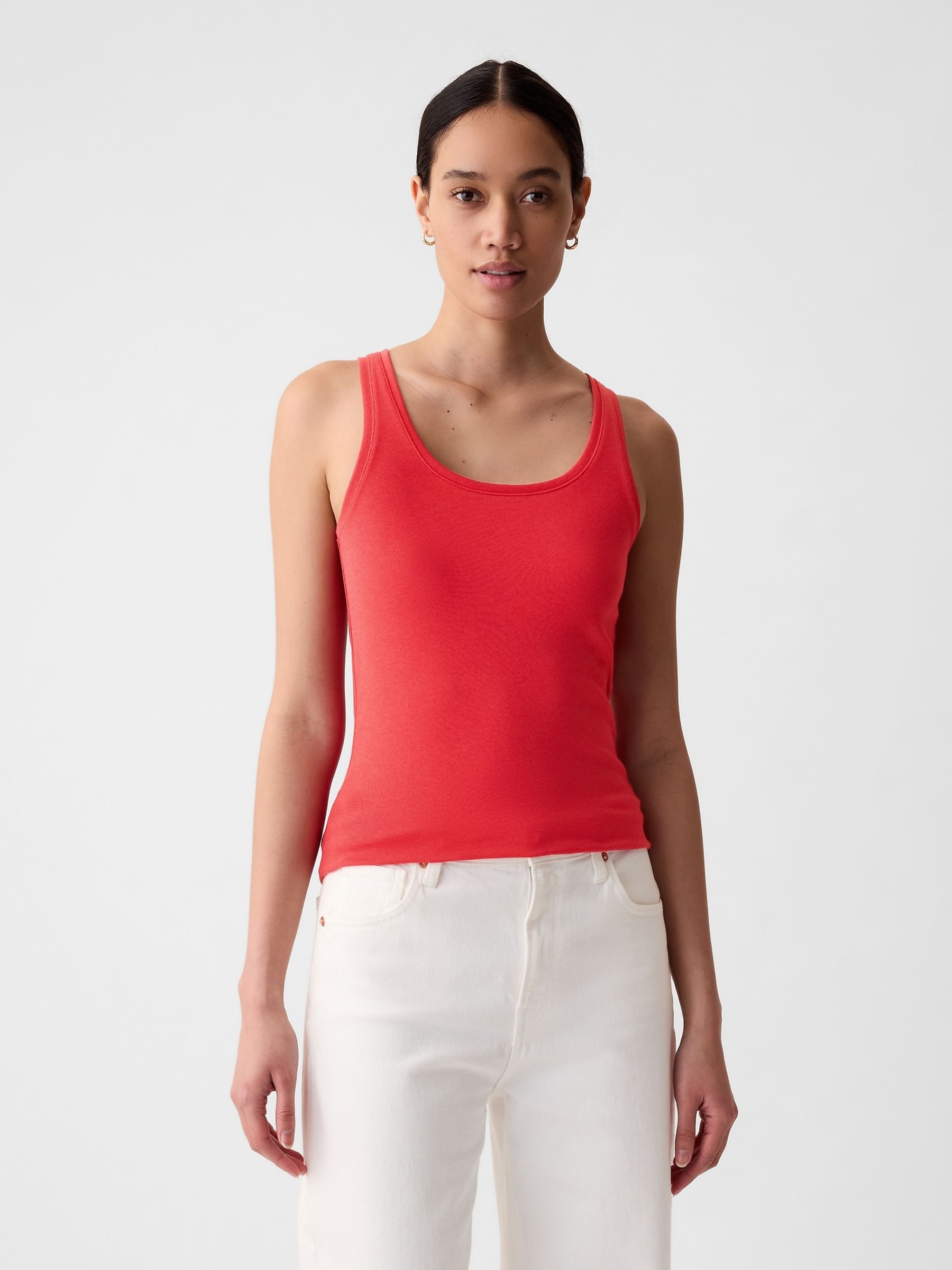 Red Modern Tank Top - Image 1 of 4
