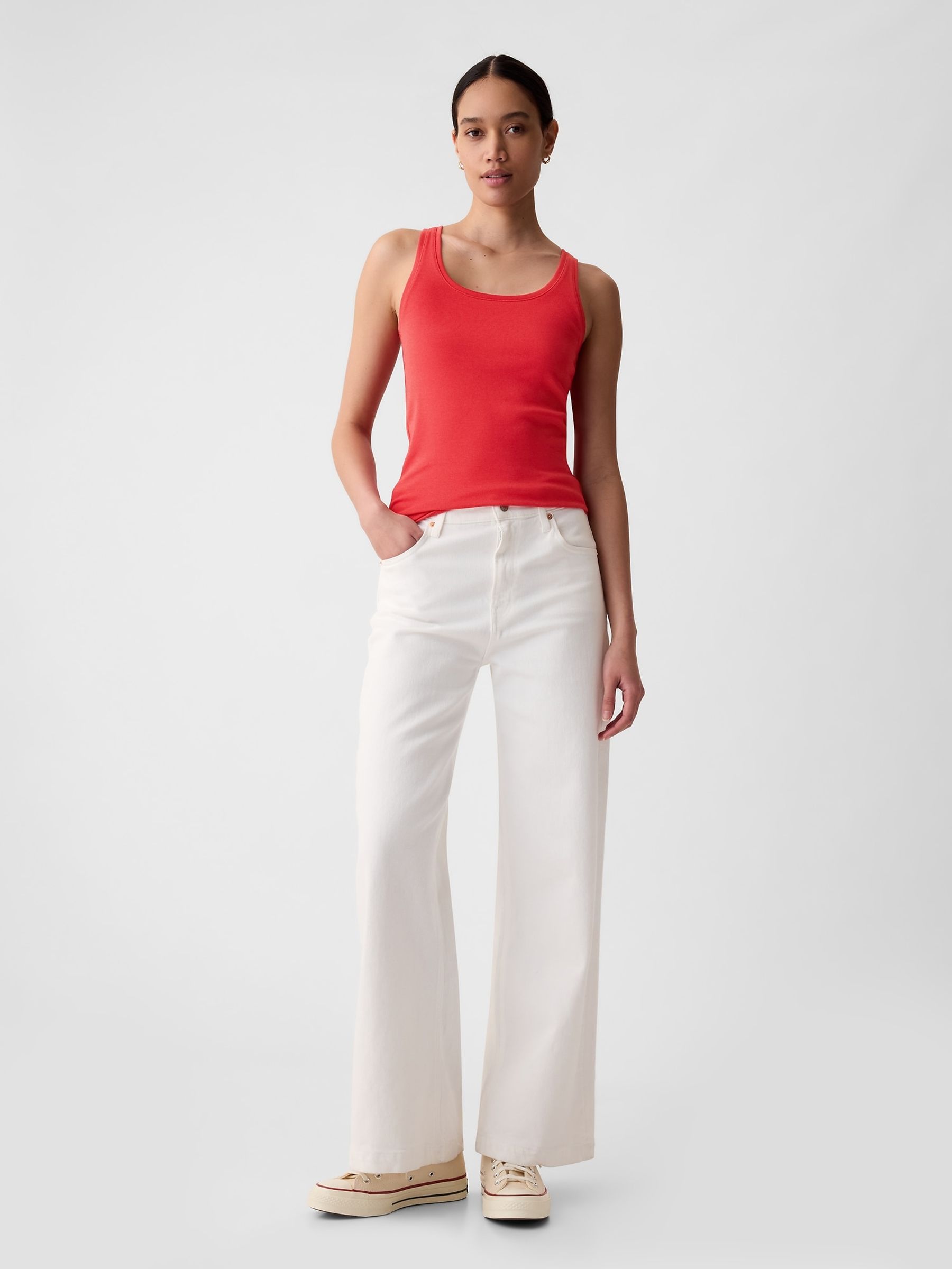 Red Modern Tank Top - Image 3 of 4