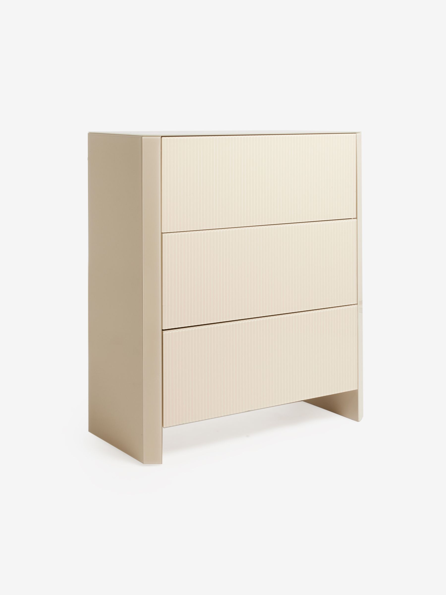 Eleni 3 Drawer Chest of Drawers in Ecru White - Image 5 of 6
