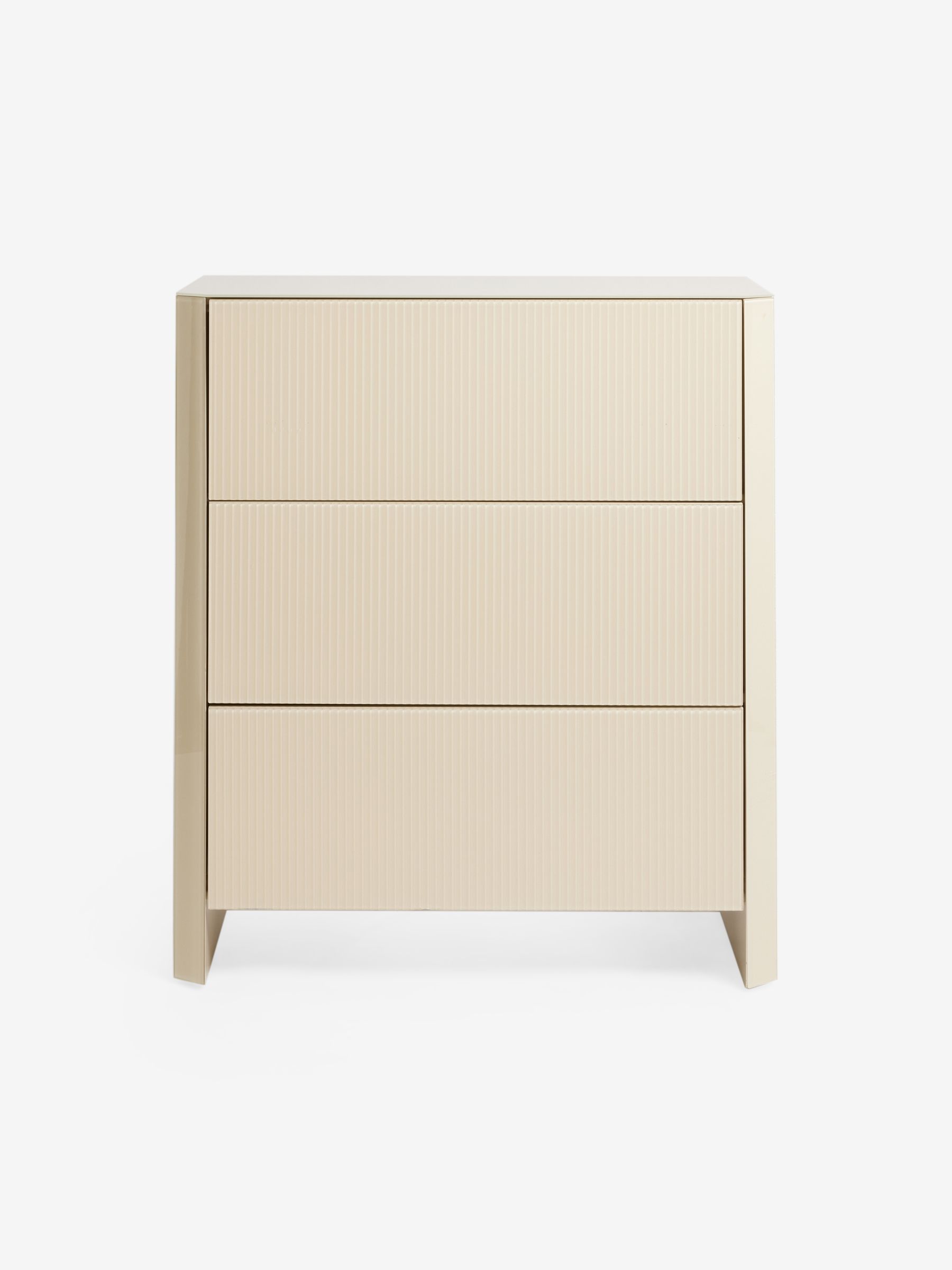 Eleni 3 Drawer Chest of Drawers in Ecru White - Image 5 of 5 Eleni 3 Drawer Chest of Drawers in Ecru White - Image 5 of 5