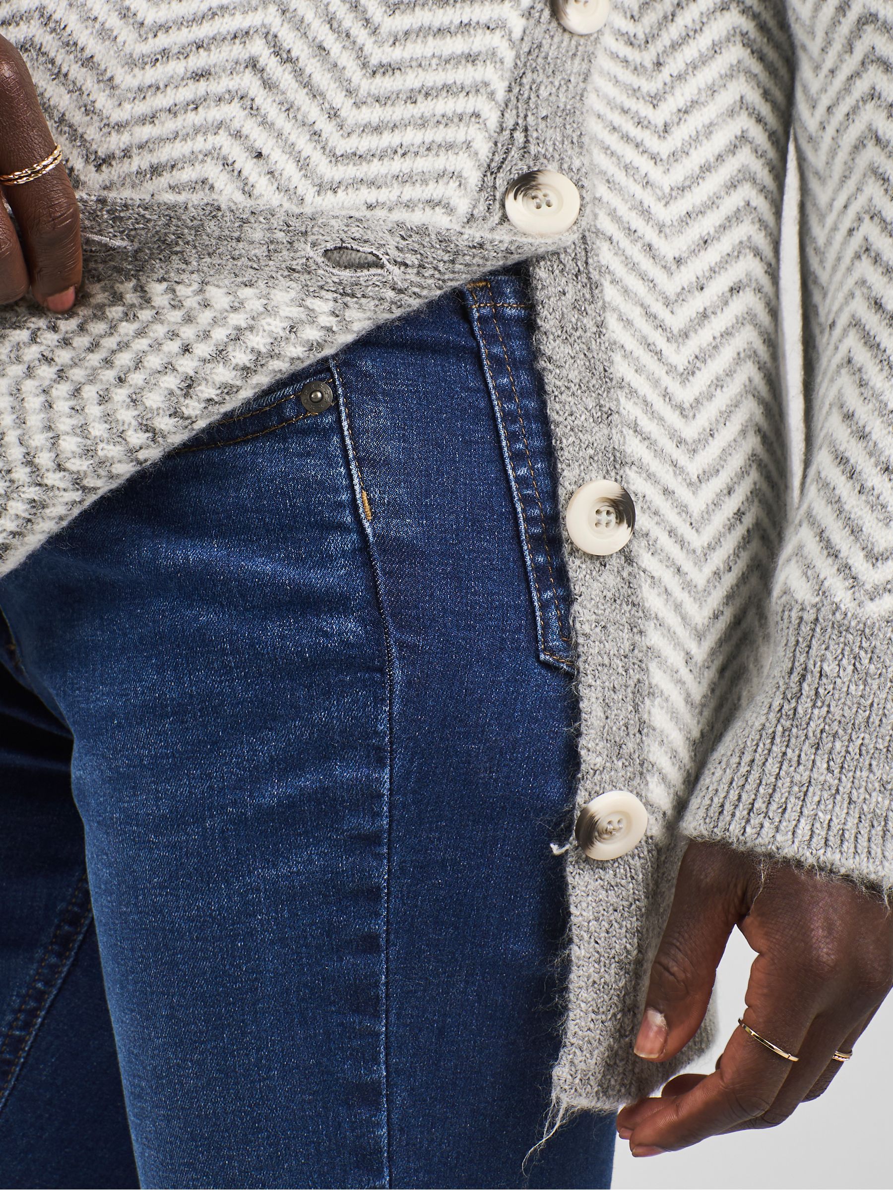 Charcoal Grey Maternity And Nursing Turtle Neck Jumper - Image 4 of 4