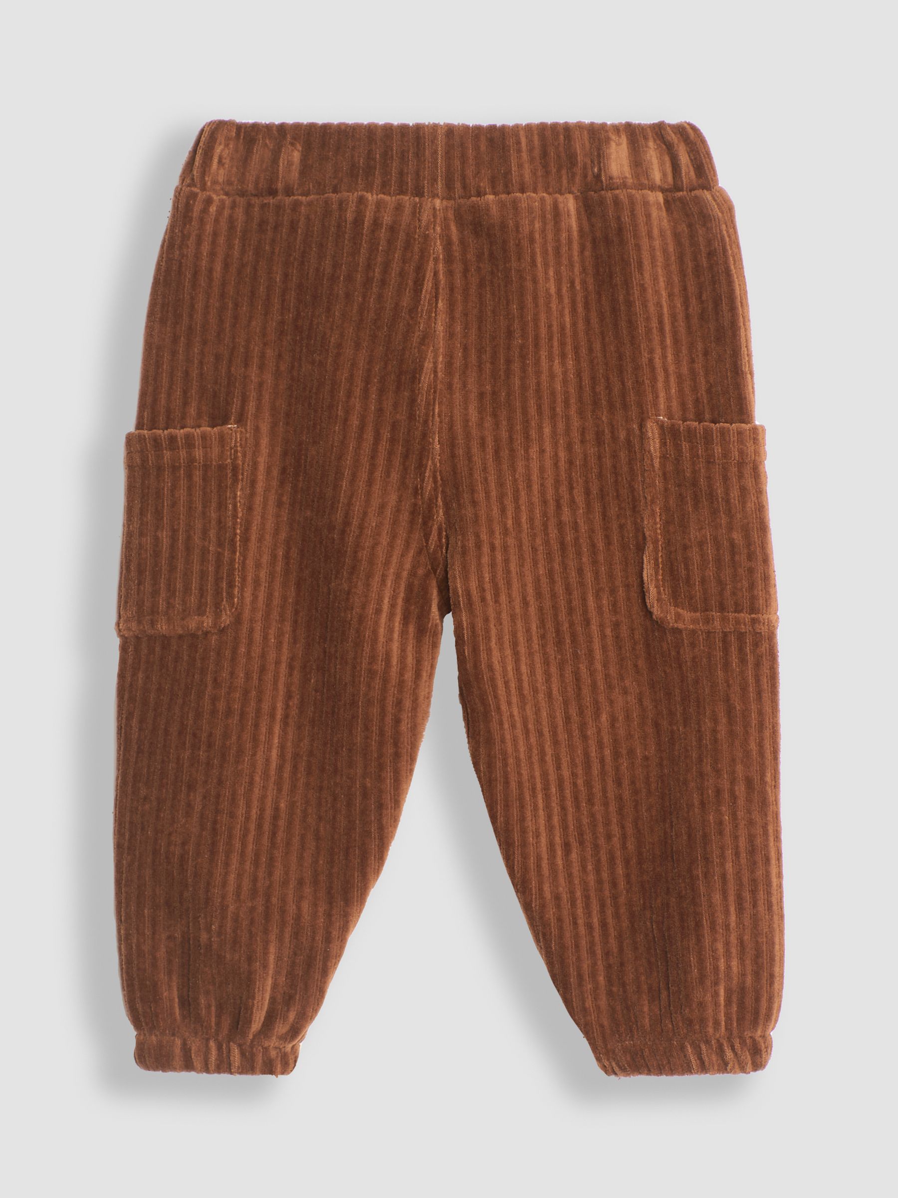 Khaki Green Tiger Tiger Print Sweatshirt & Velour Cargo Jogger Set - Image 5 of 5