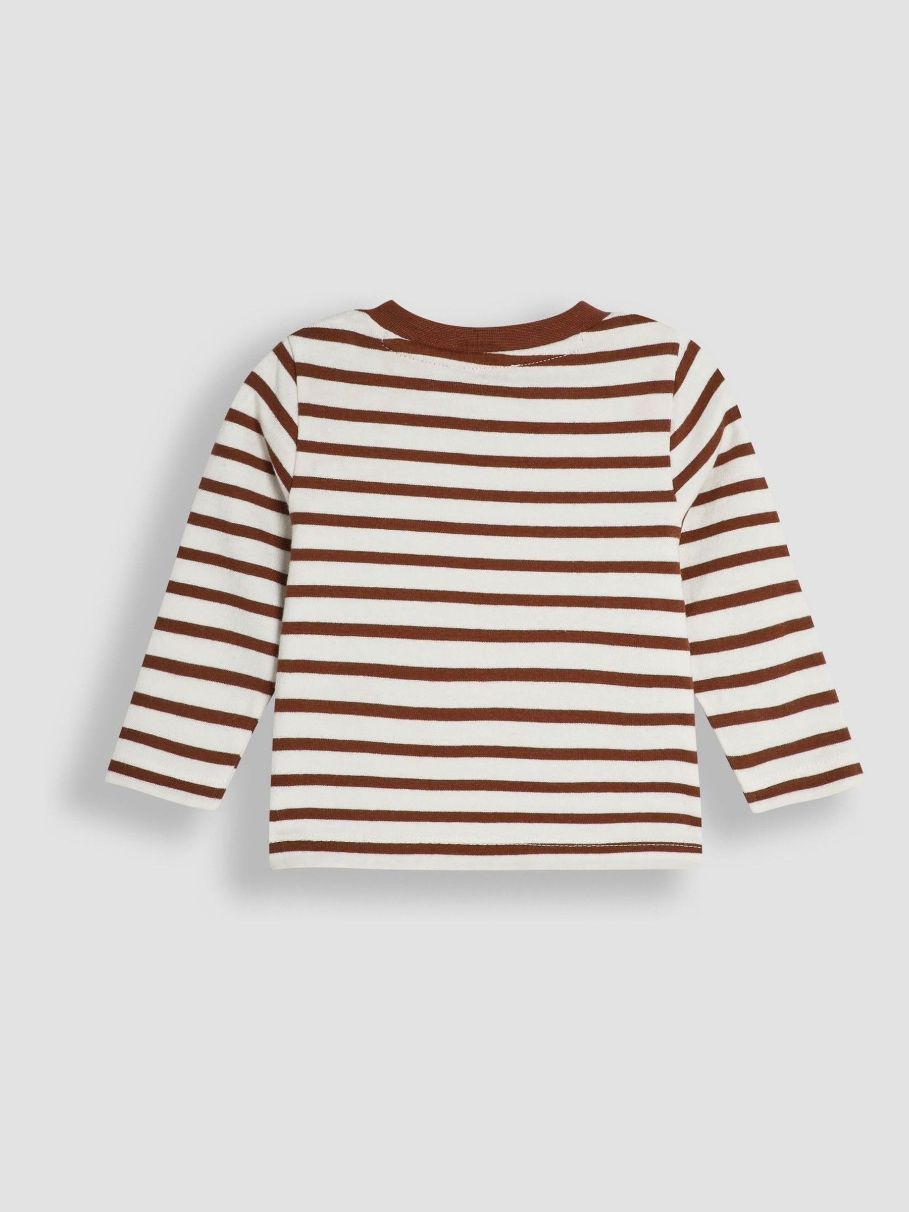 Stone 2-Piece Classic Cord Dungarees & Stripe Top Set - Image 5 of 6