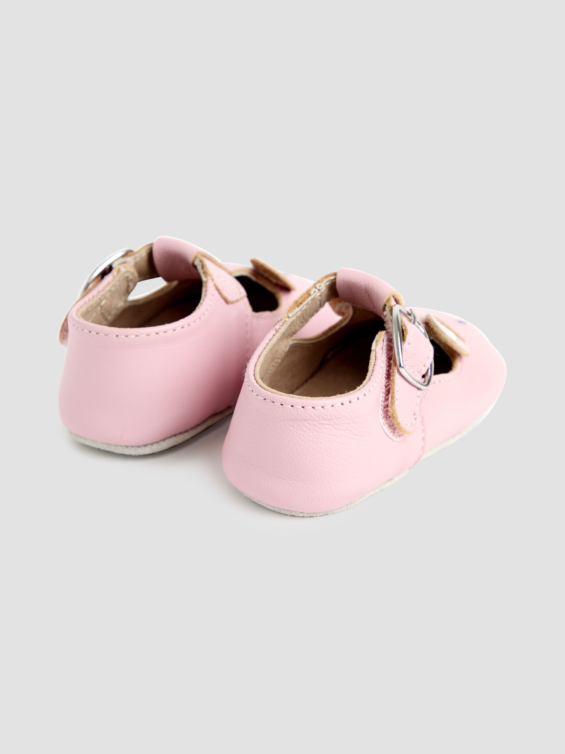 Pink Leather Pre-Walker Shoes - Image 2 of 4