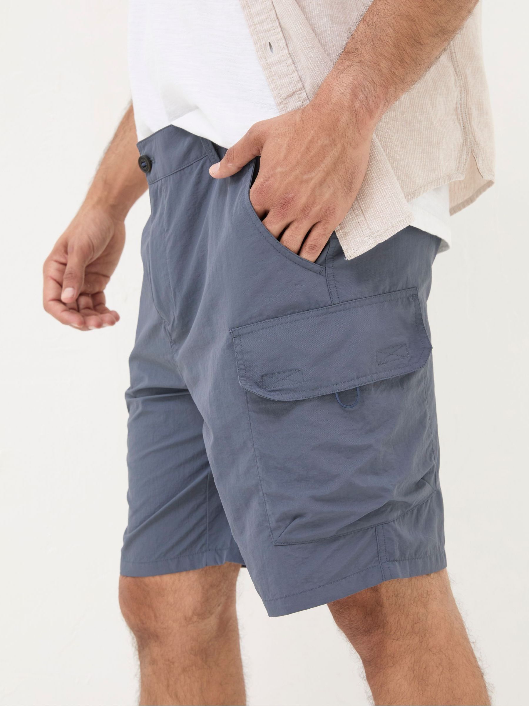 Blue Snowdon Hybrid Cargo Shorts - Image 4 of 5