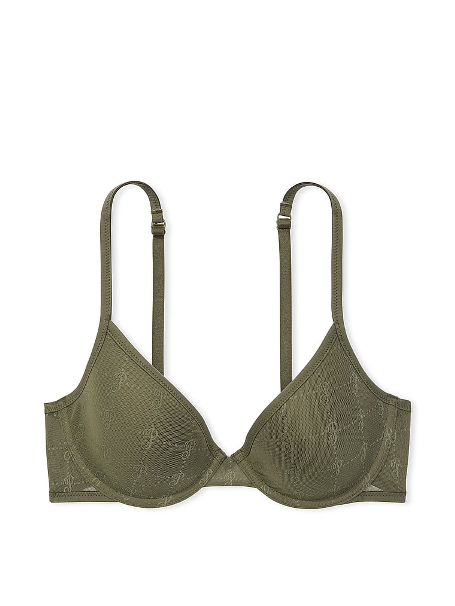Olive Green Lightly Lined Demi Bra - Image 3 of 3