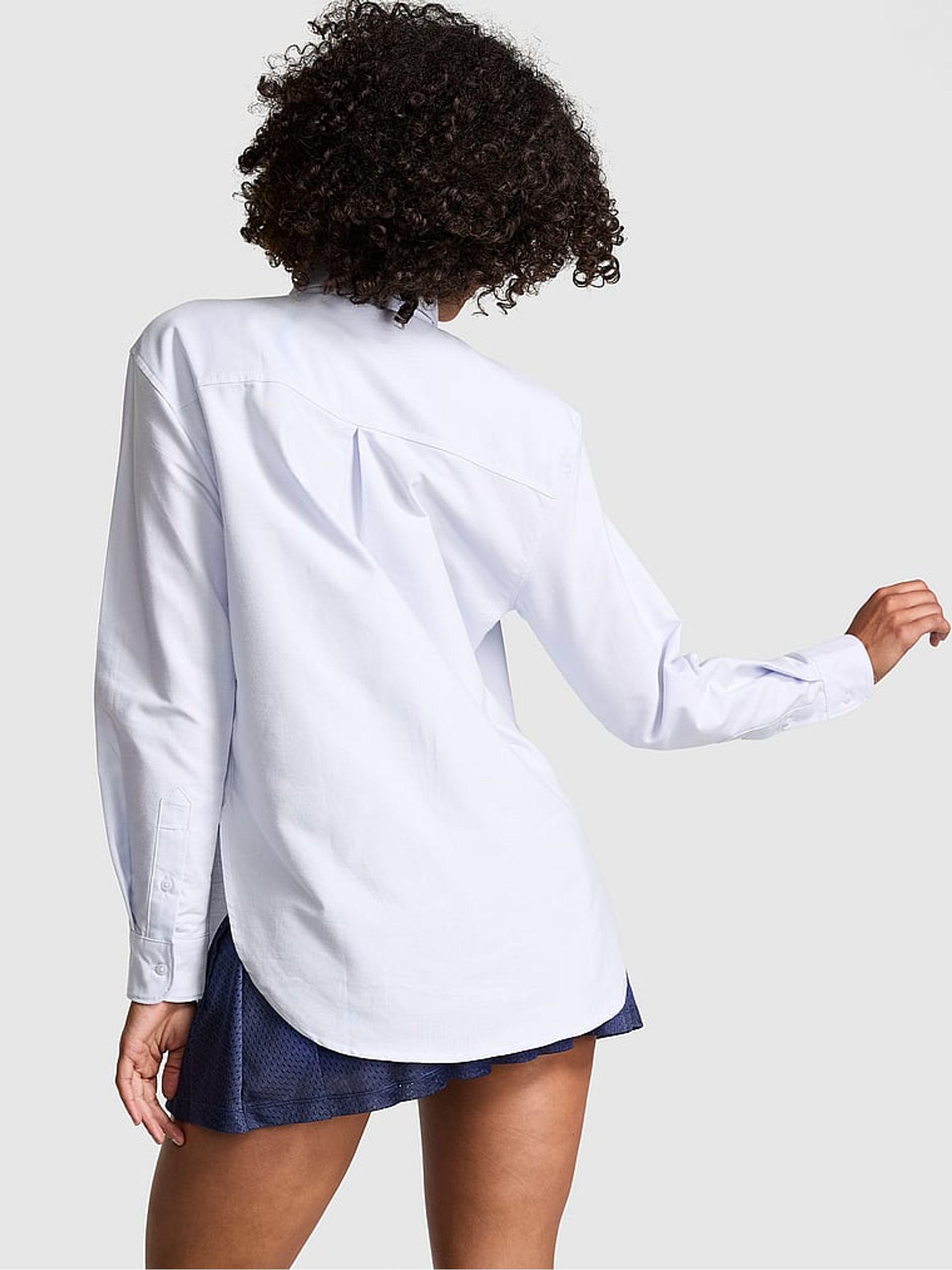 Hydrangea Blue Button Up Oxford Shirt - Image 2 of 3