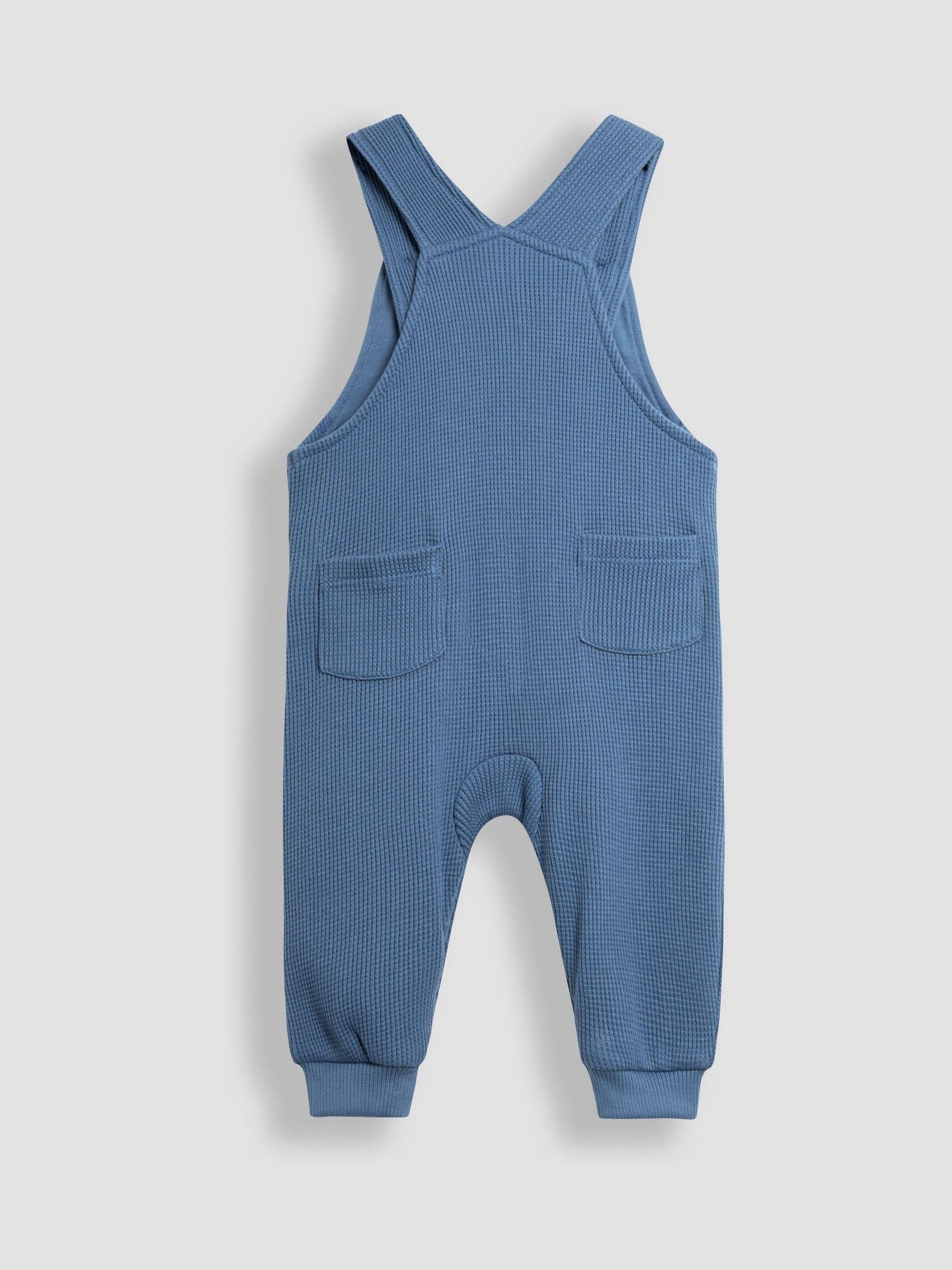 Blue Highland Cow Appliqué Dungarees & Print Top Set - Image 3 of 6