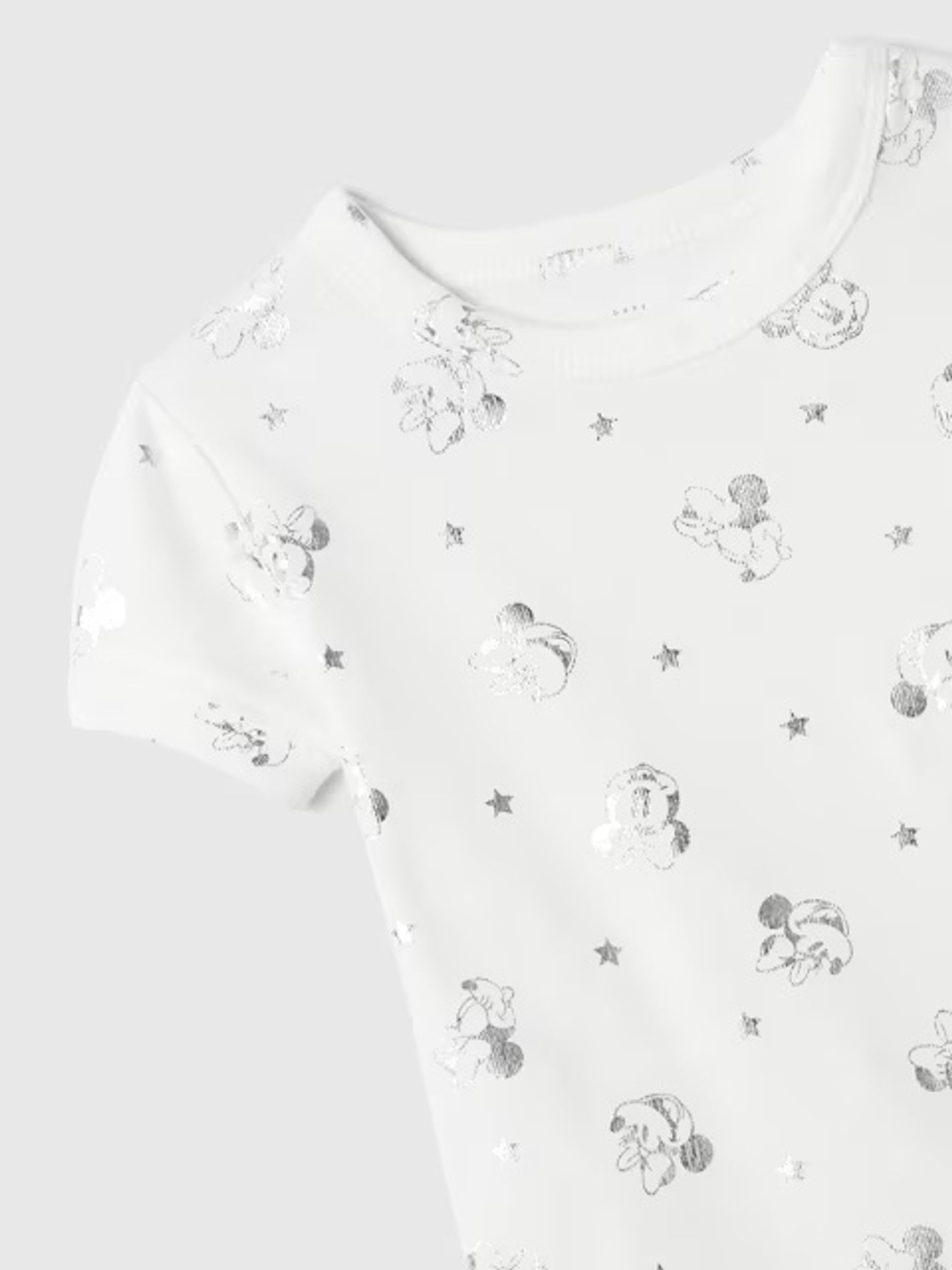 White Disney Minnie Mouse Organic Cotton Pyjama Set (6mths-5yrs) - Image 4 of 4