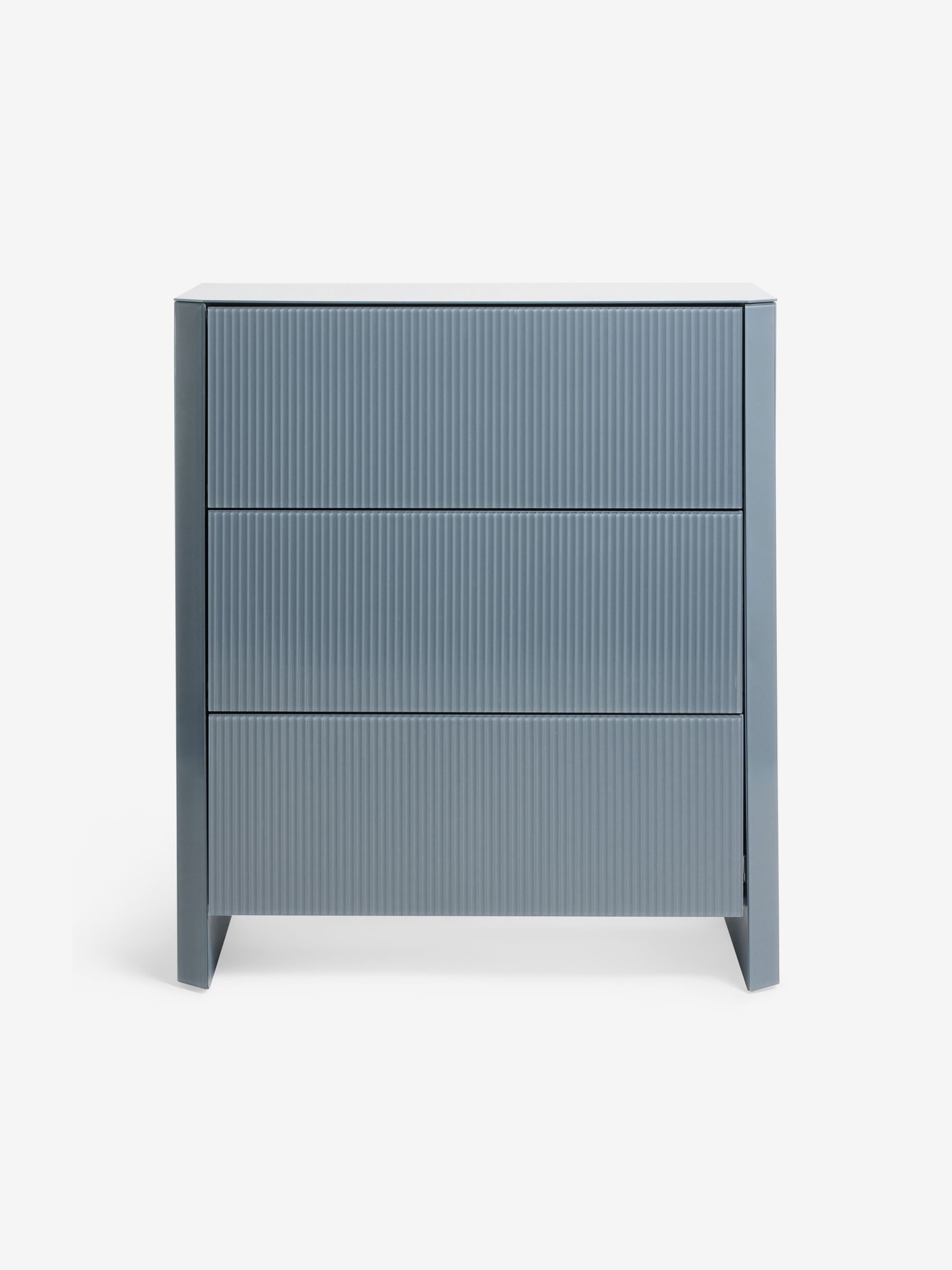 Eleni 3 Drawer Chest of Drawers in Blue Glass - Image 6 of 6