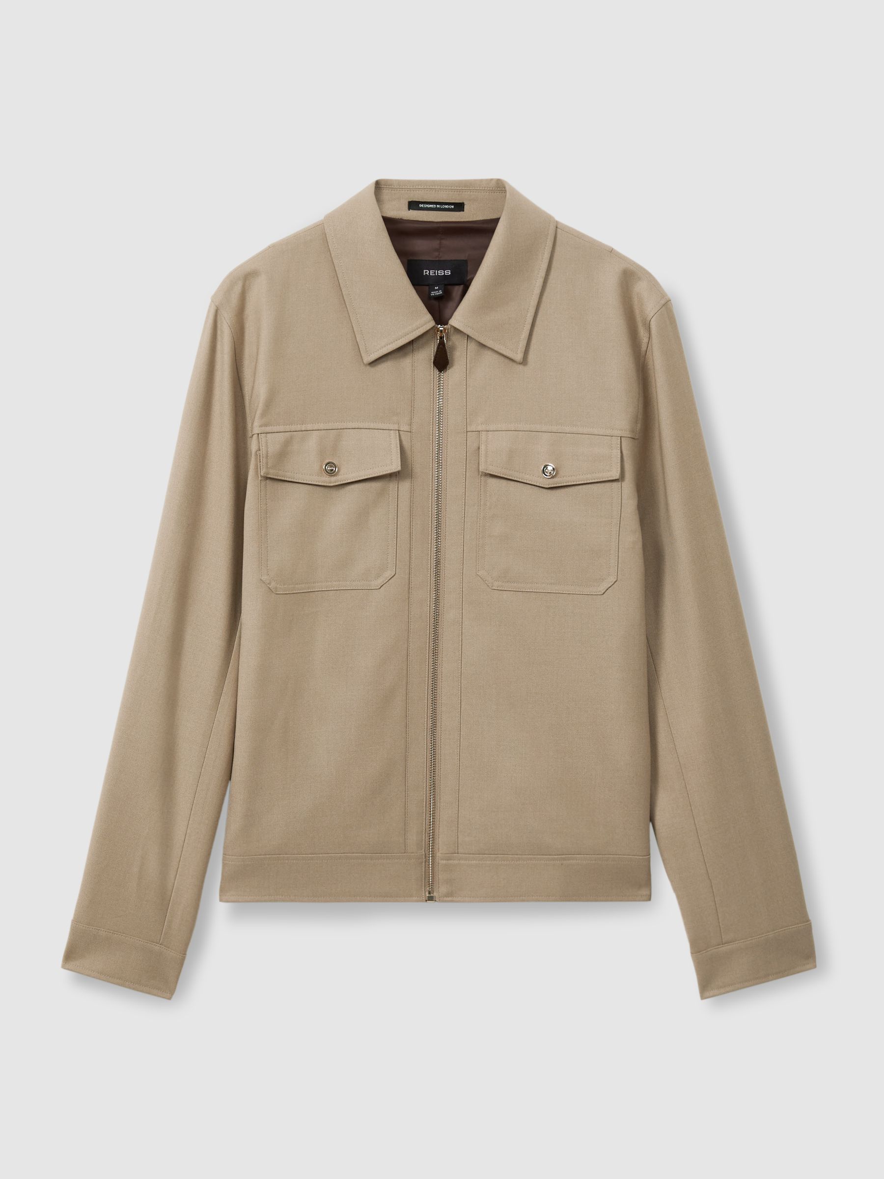 Pound Light Camel Moleskin Finish Trucker Jacket - Image 2 of 5