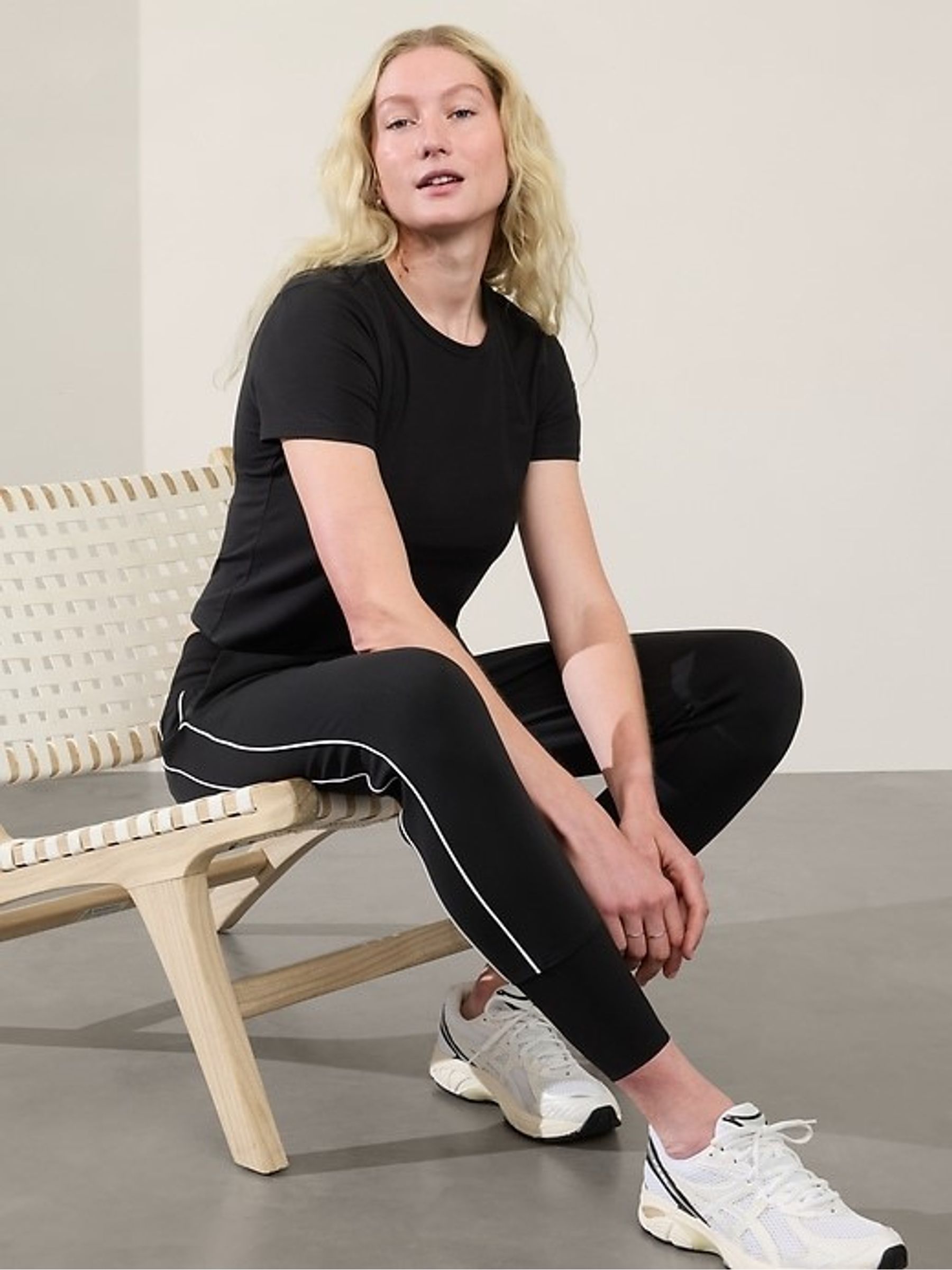Athleta Black Essential T-Shirt - Image 1 of 2