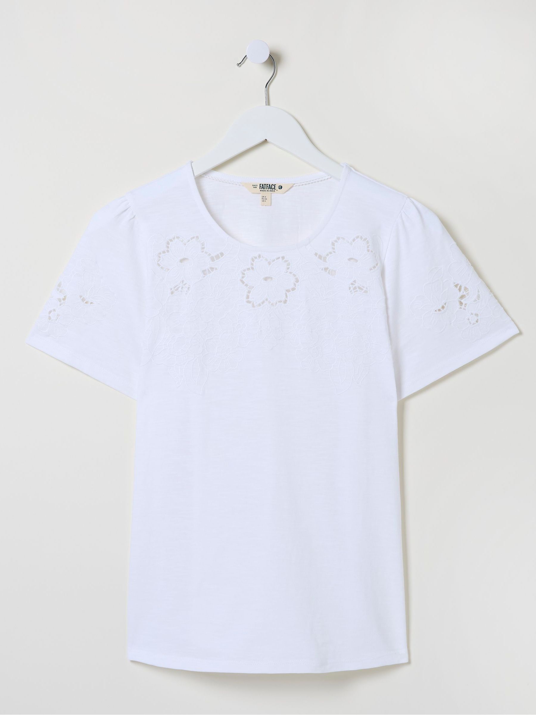 Toni White Lace T-Shirt - Image 5 of 5