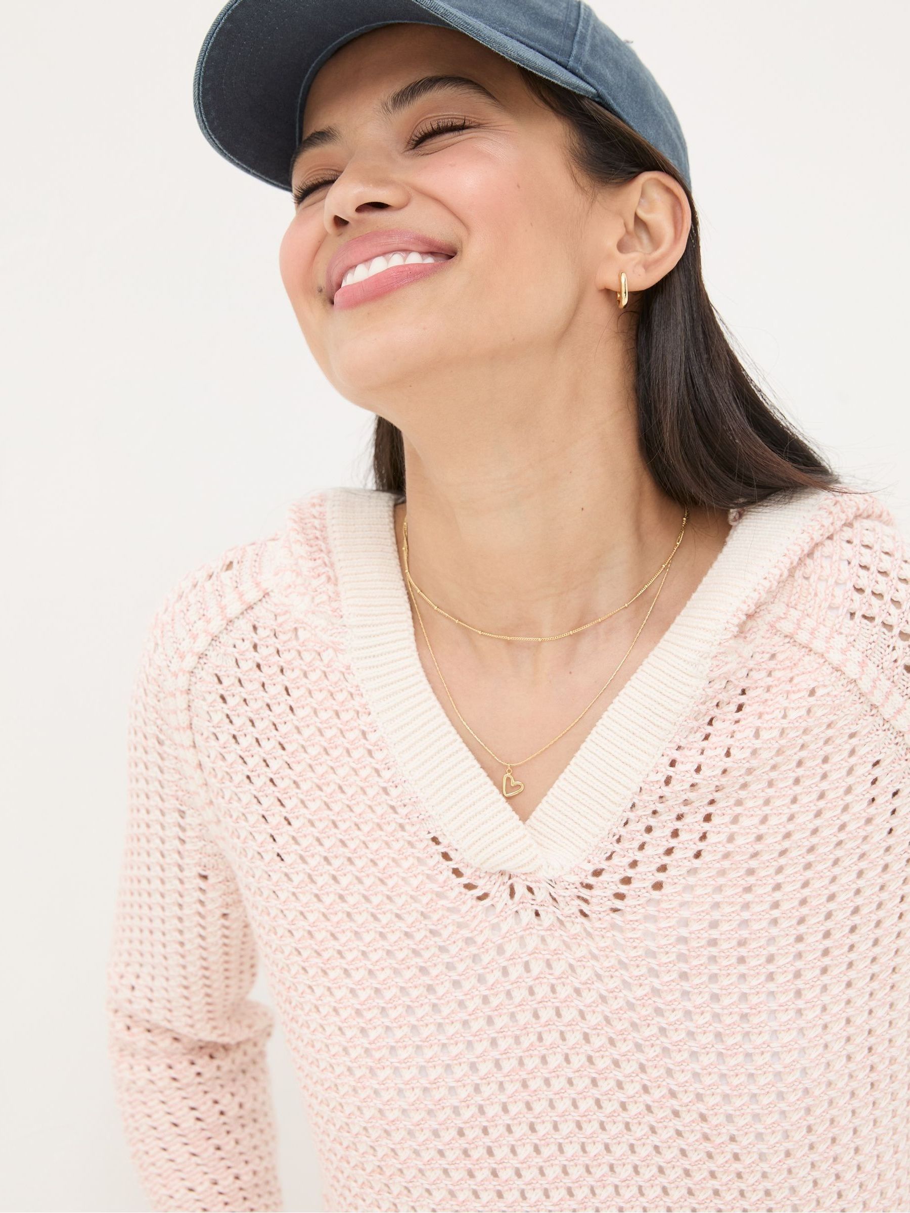 Natural Stripe Knitted Hoodie - Image 4 of 6