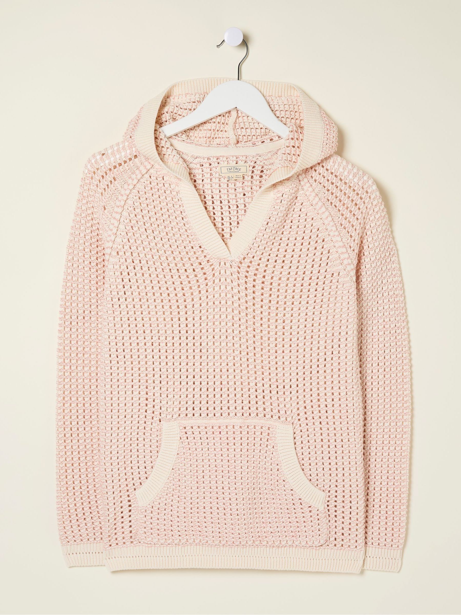 Natural Stripe Knitted Hoodie - Image 6 of 6