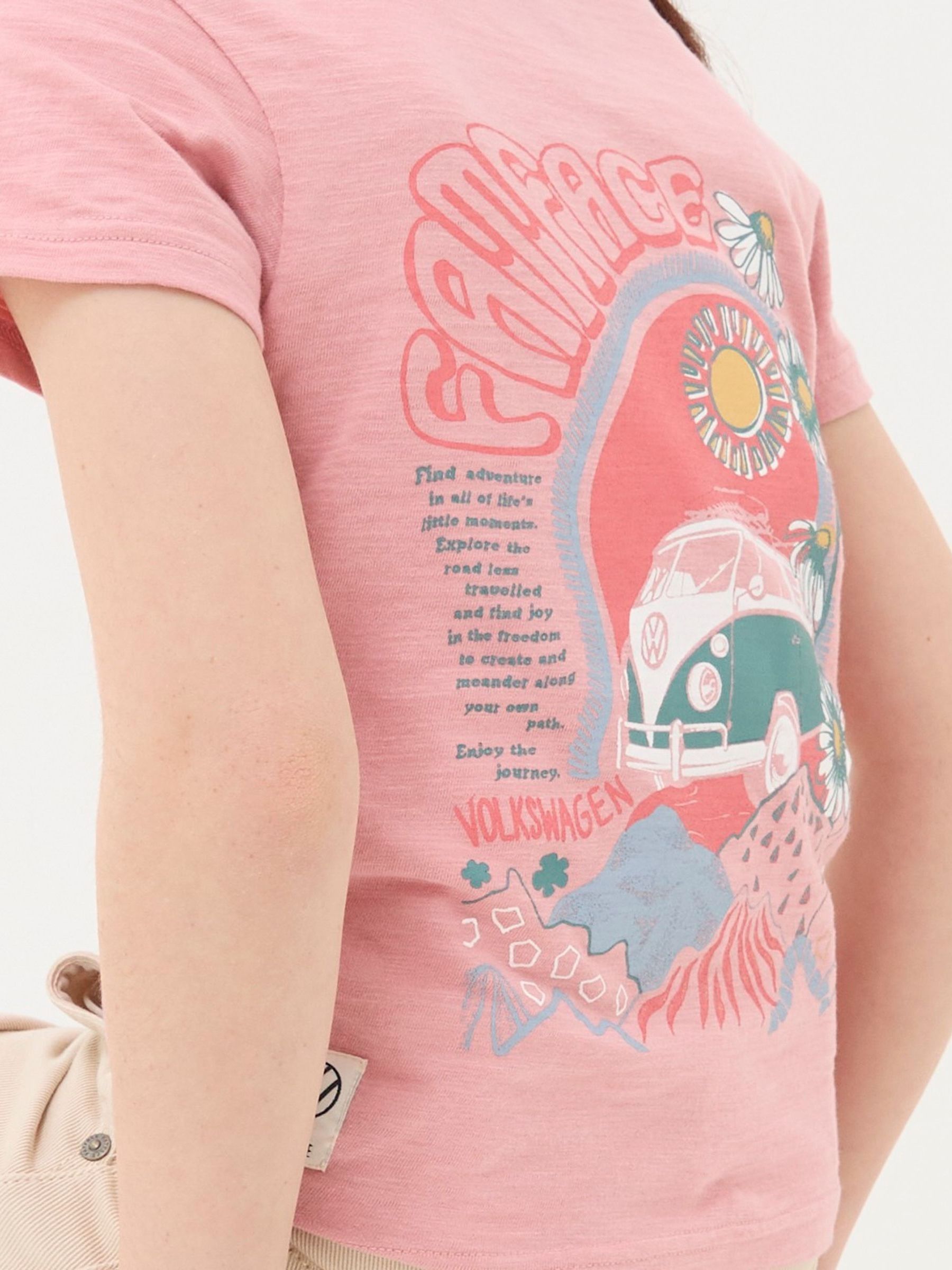 Pink VW Summer Graphic T-Shirt - Image 3 of 5
