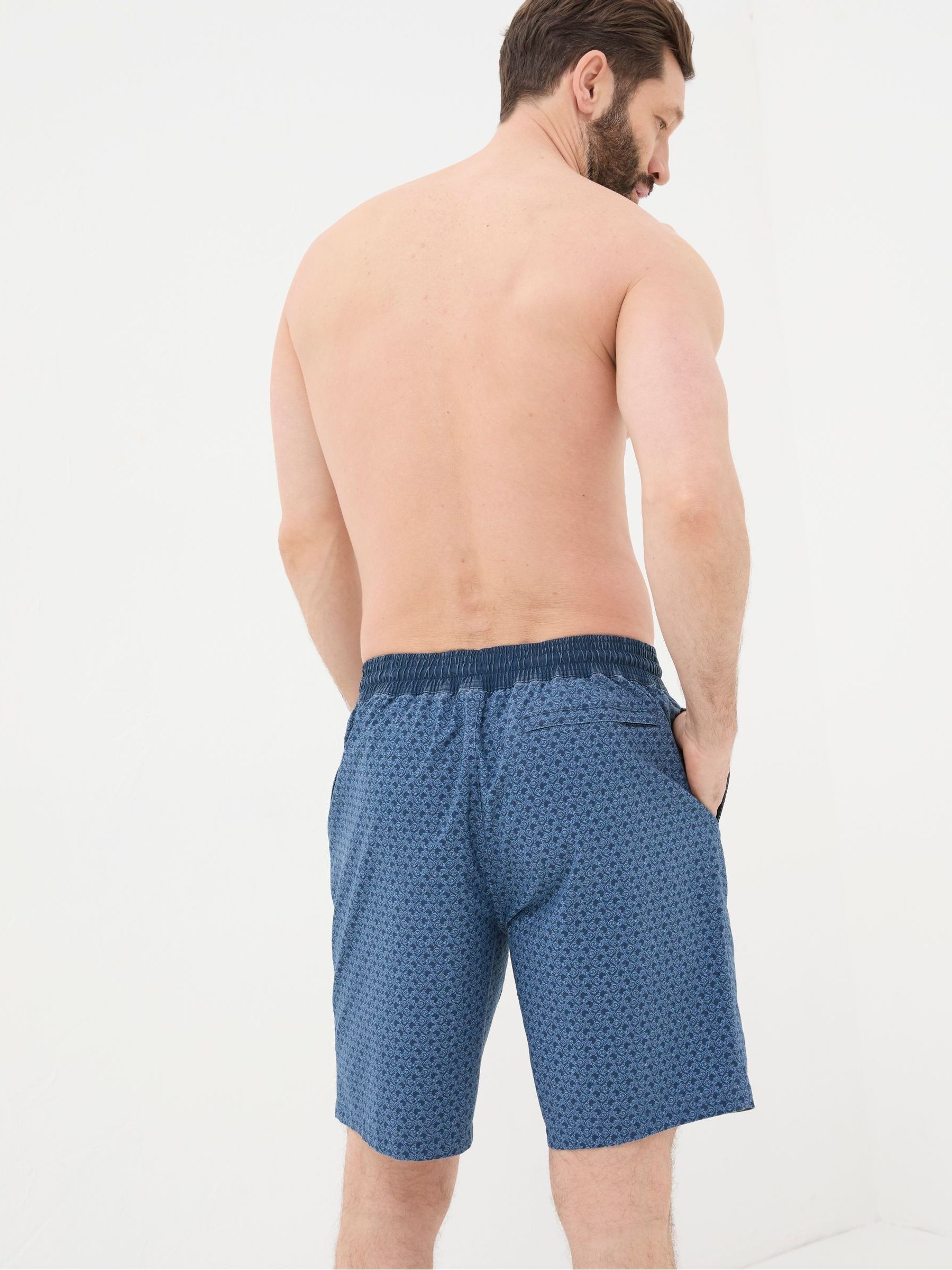 Camber Blue Star Fish Swim Shorts - Image 2 of 5