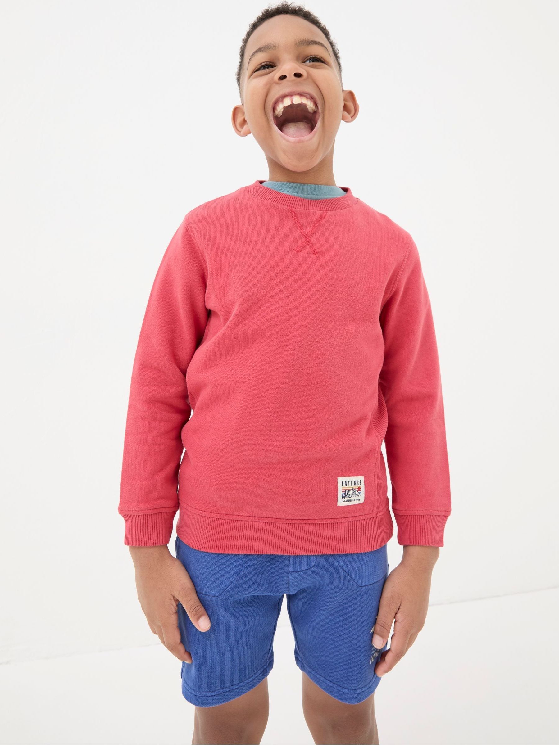 Enborne Red Crew Sweatshirt - Image 1 of 4